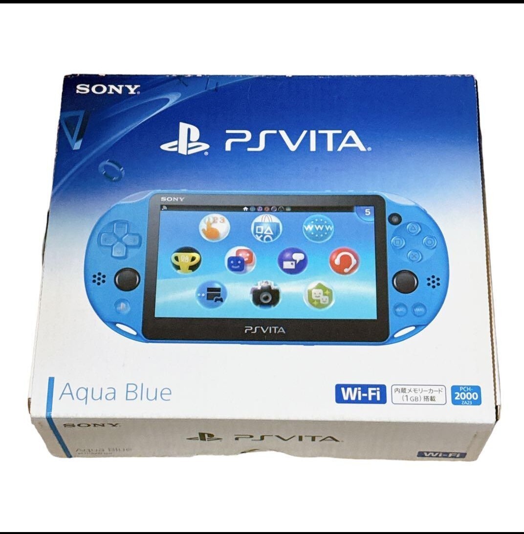Play station R Vita PCH-2000 ZA23 Aqua Blue Wi-Fi model Portable game console
