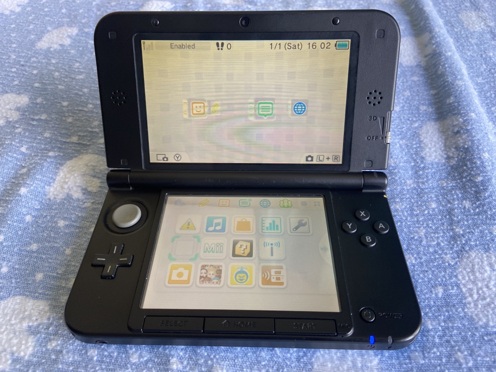 Nintendo 3DS XL BLUE – READY TO USE – Cleaned & Restored – Charger + Stylus