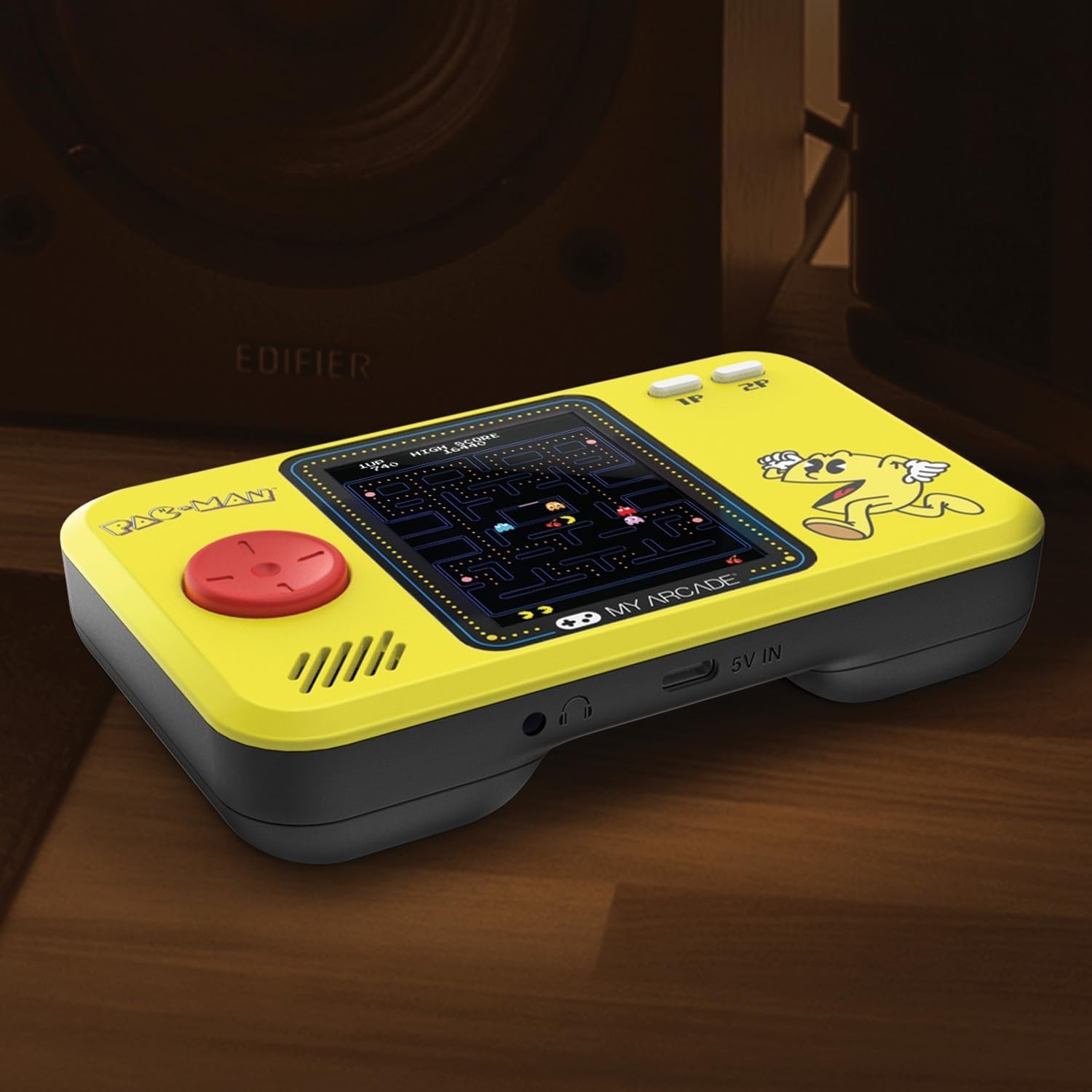 Authentic Pac-Man Mini Arcade: 2.75″ Display, Portable Gaming for All Ages