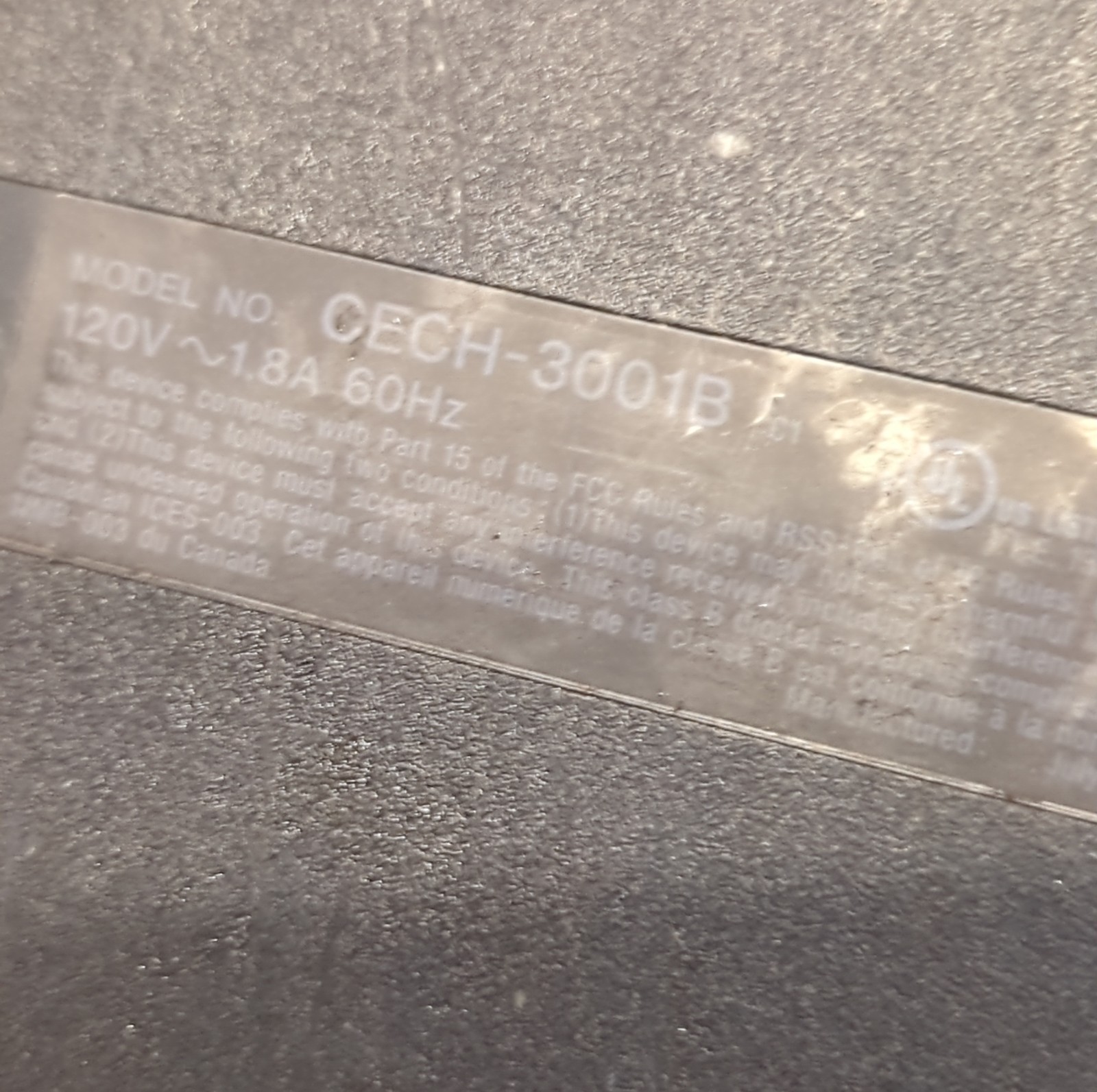 Sony PS3 Slim Playstation 3 Console CECH-3001B 320GB Black – DIsc Read Issue