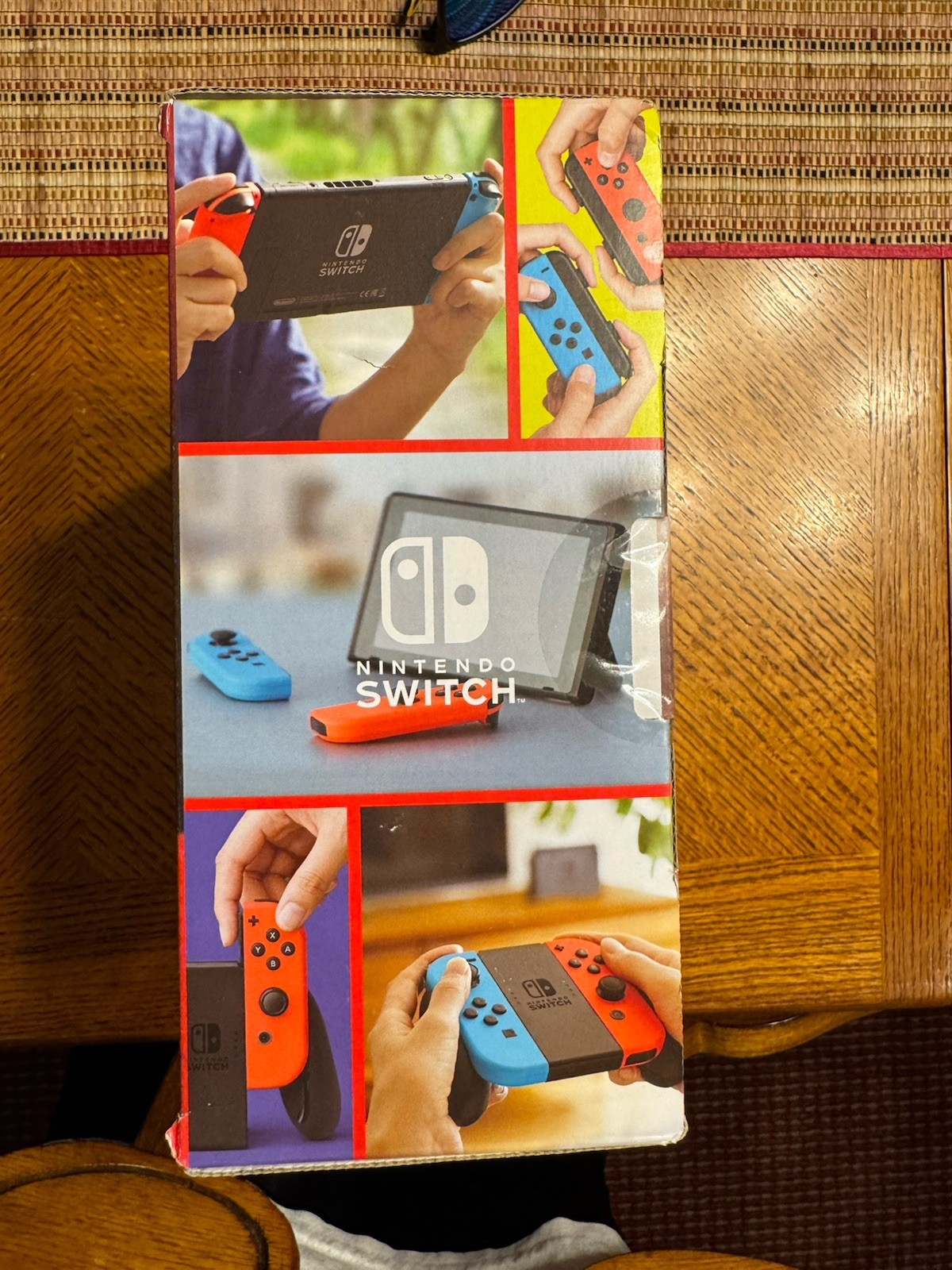 Nintendo Switch 32GB Gray Console with Neon Red & Neon Blue Joy-Con Factory Seal