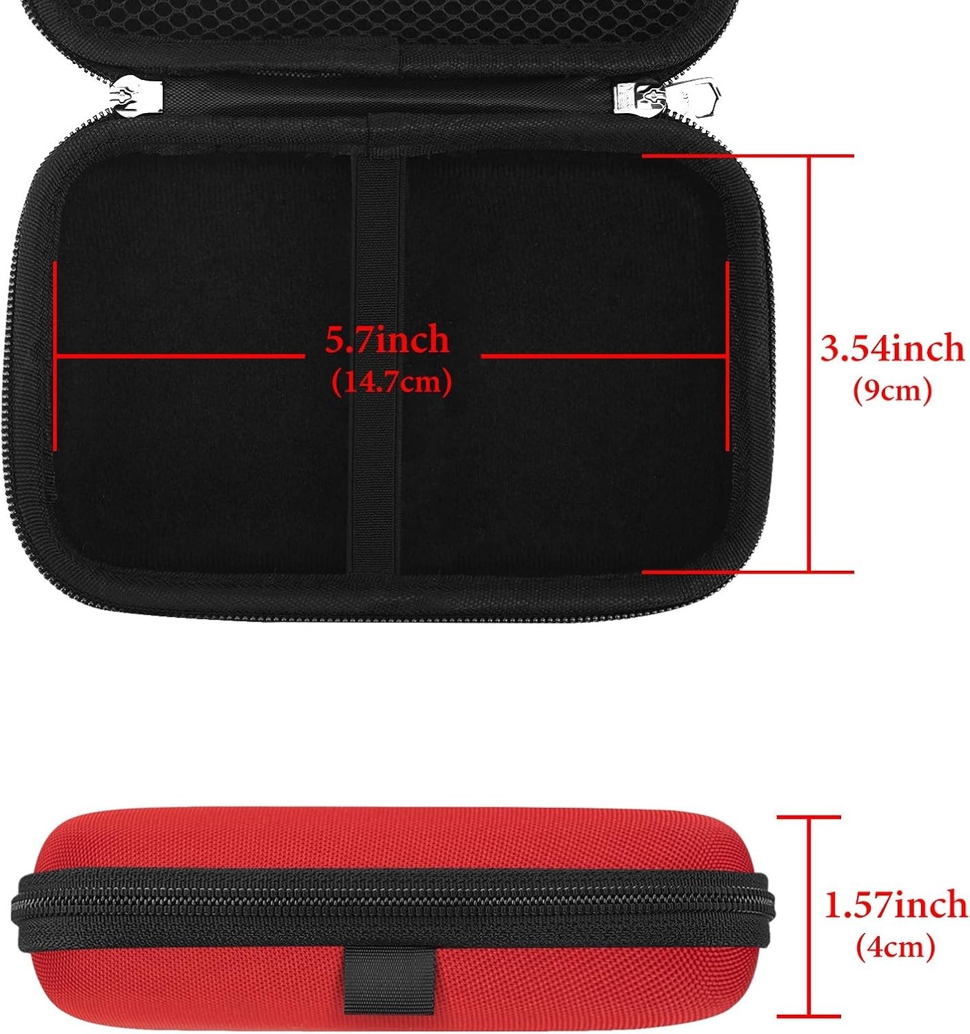 Red Handheld Game Console Carrying Case – Dustproof & Waterproof Shell