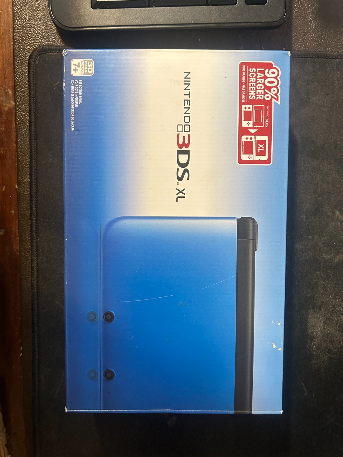Nintendo 3DS XL Handheld System Blue With –Box– –Charger– -Manual–