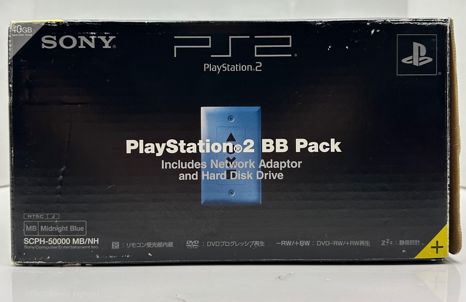 Sony PlayStation 2 BB Pack Midnight Blue 40GB Console Complete In Box *Near Mint