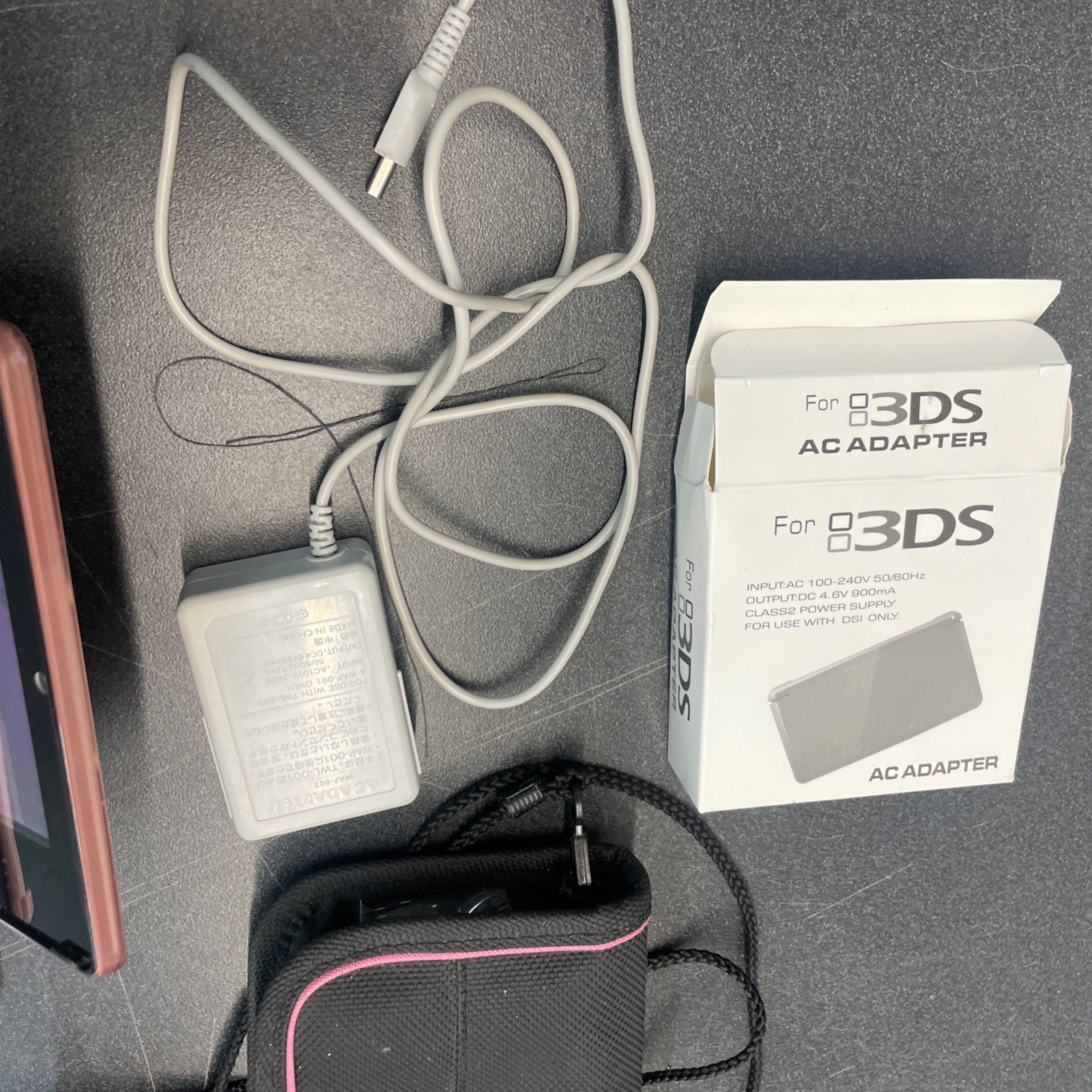 Nintendo 3DS Misty Pink + Extras – Tested Works – Super Mario Land 3DS 2GB Used