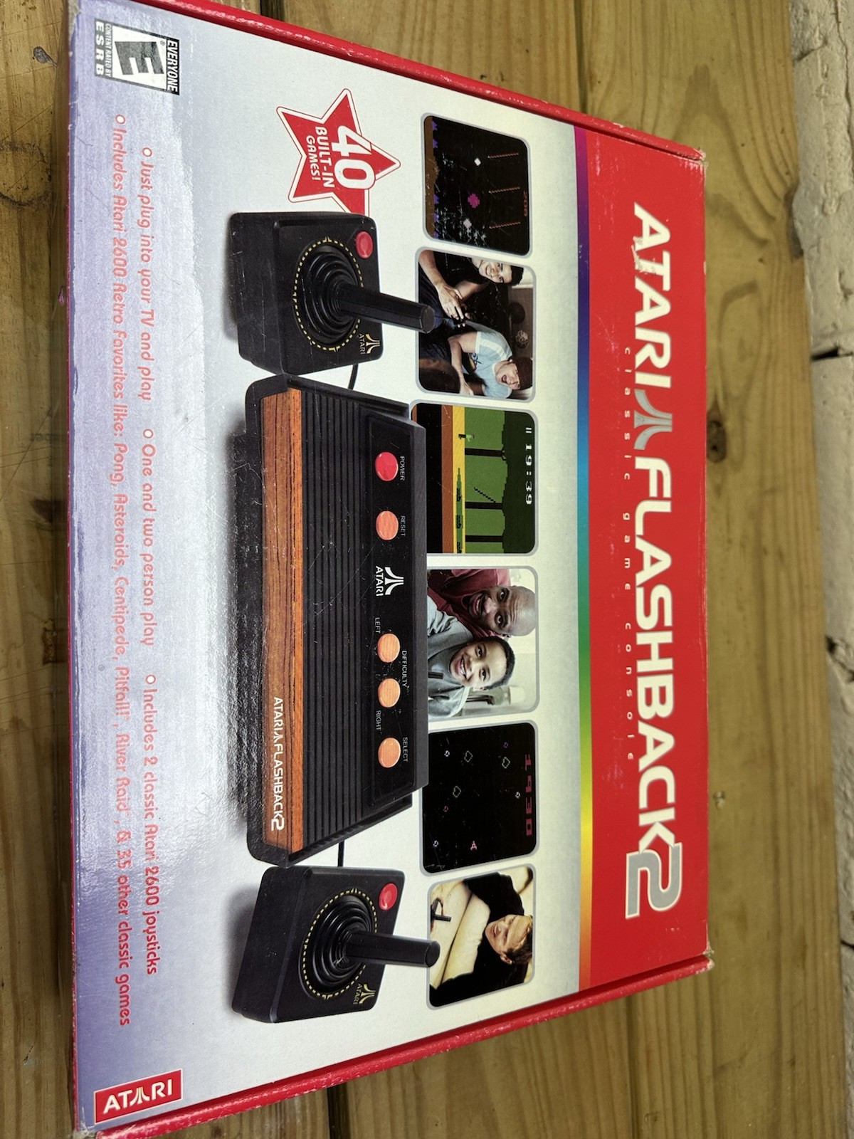 Atari Flashback 2 Classic Game Console TV Plug Play, 40 Built-In Games