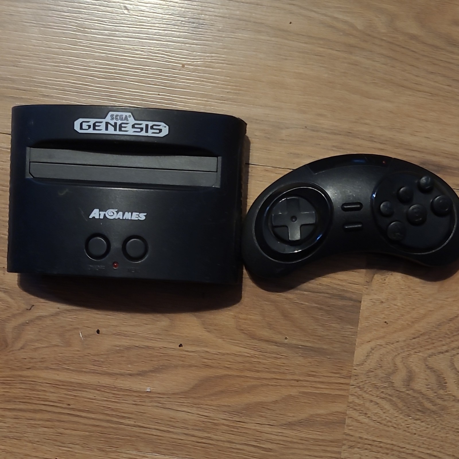 AtGames Sega Genesis Console Built-In Games NTSC-U/C 480p RCA Black w/Controller