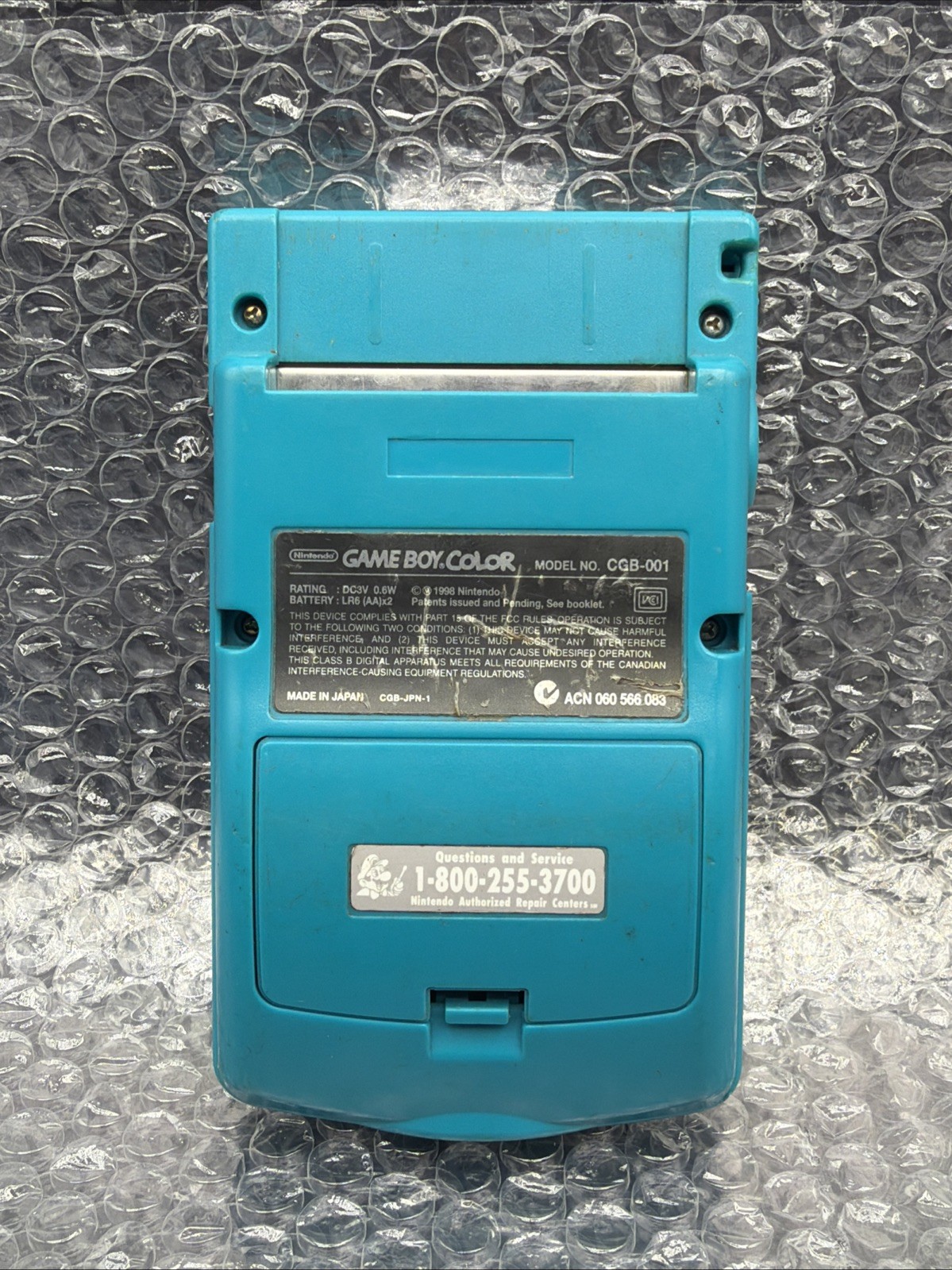 Teal Gameboy Color Game Boy •NEW SPEAKER!• Tested Working. Fast Shipping