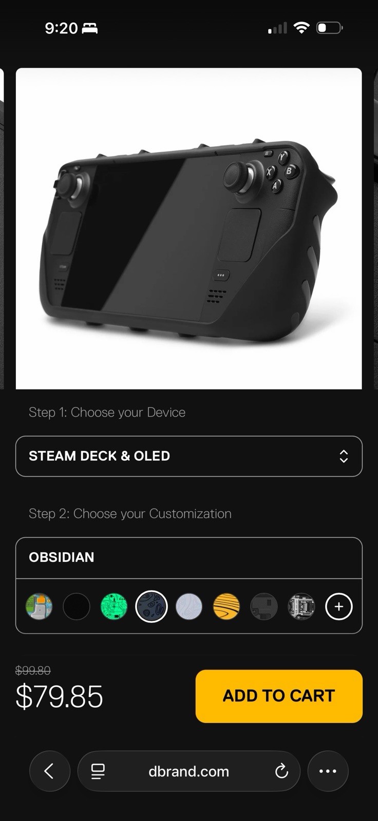 Steam Deck OLED (512gb) with 512gb micro SD and dbrand Killswitch case