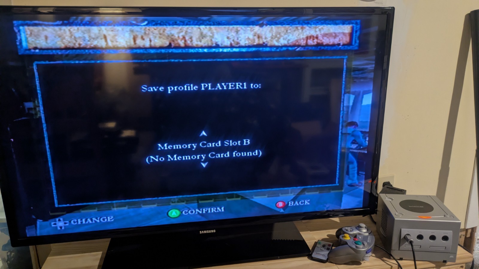 Nintendo GameCube Console platinum + platinum Controller DOL-001 – Tested Silver