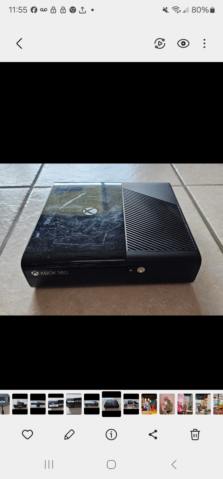 xBox 360E Model 1538 Concole System Bundle w/Cord,Kinect,Controller Tested