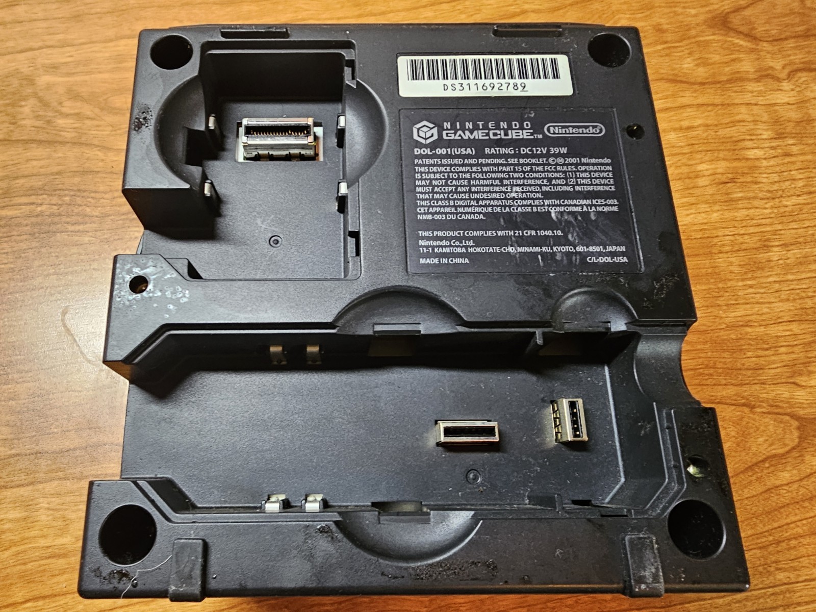 Nintendo GameCube Black Console DOL-001(USA) Console Only Parts Or Repair
