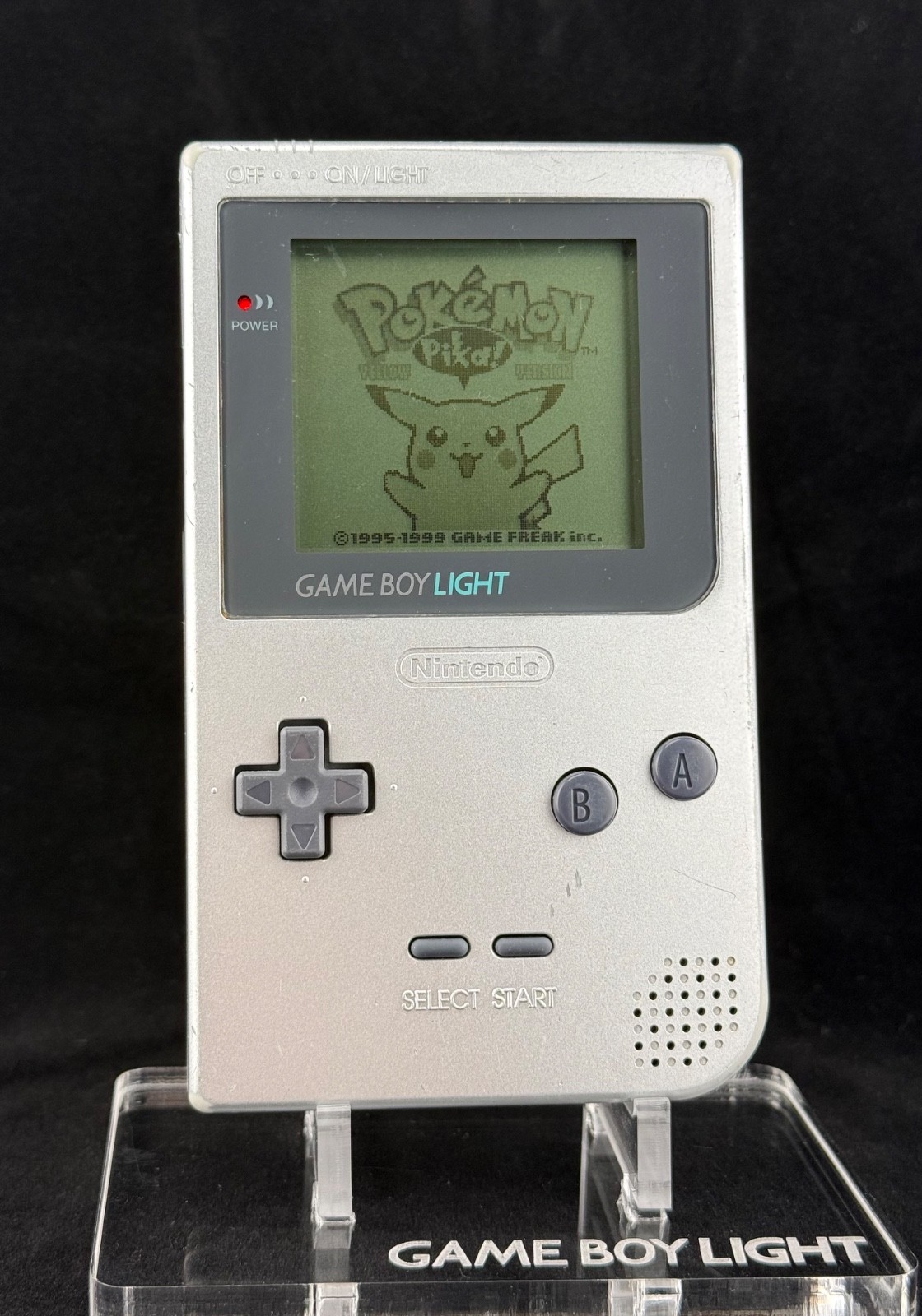 Nintendo Gameboy Light Silver – Good Condition – Serviced – New Capacitors