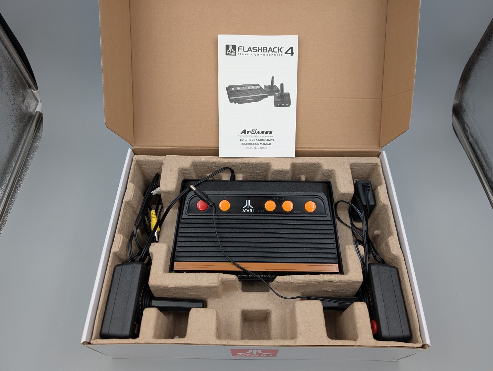Atari Flashback 4 Classic Game Console Deluxe Tested Working Games Collector