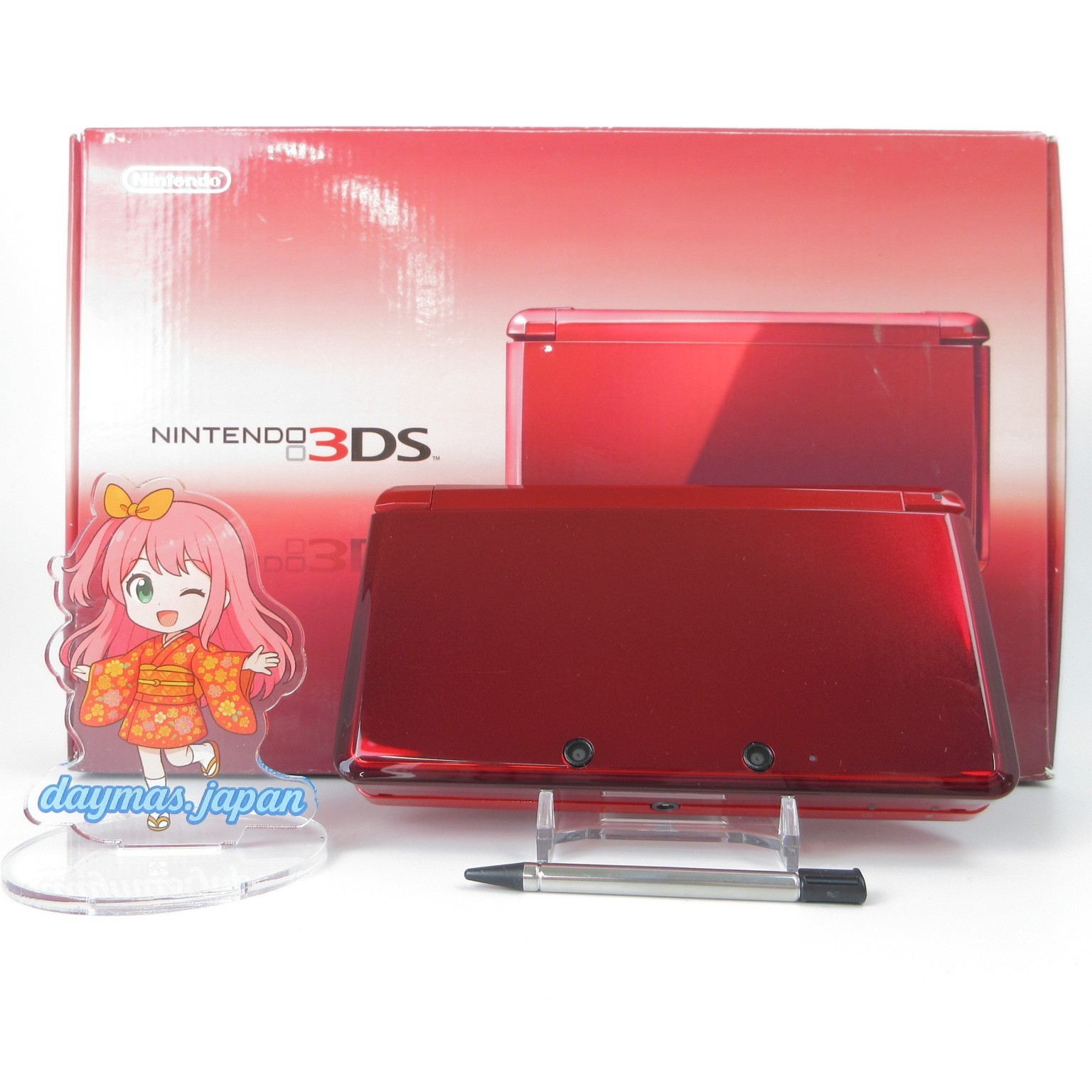 【Excellent】Nintendo 3DS Flare Red Console Japanese Edition #DEN21203/01