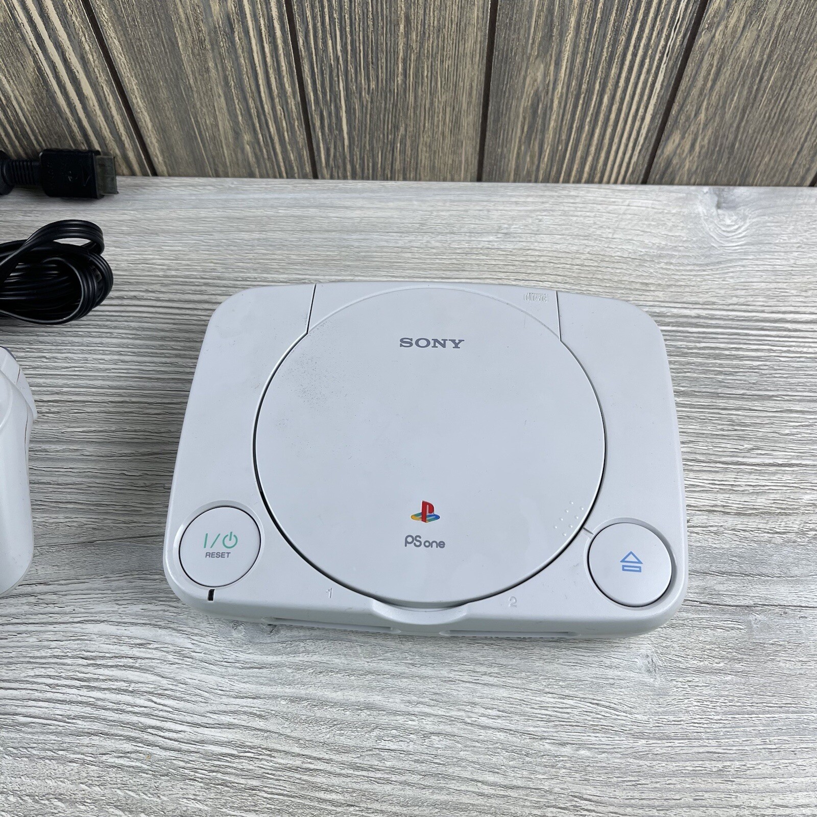 PlayStation PS one PS1 SCPH-101 Console Controller, And Power Cable Tested