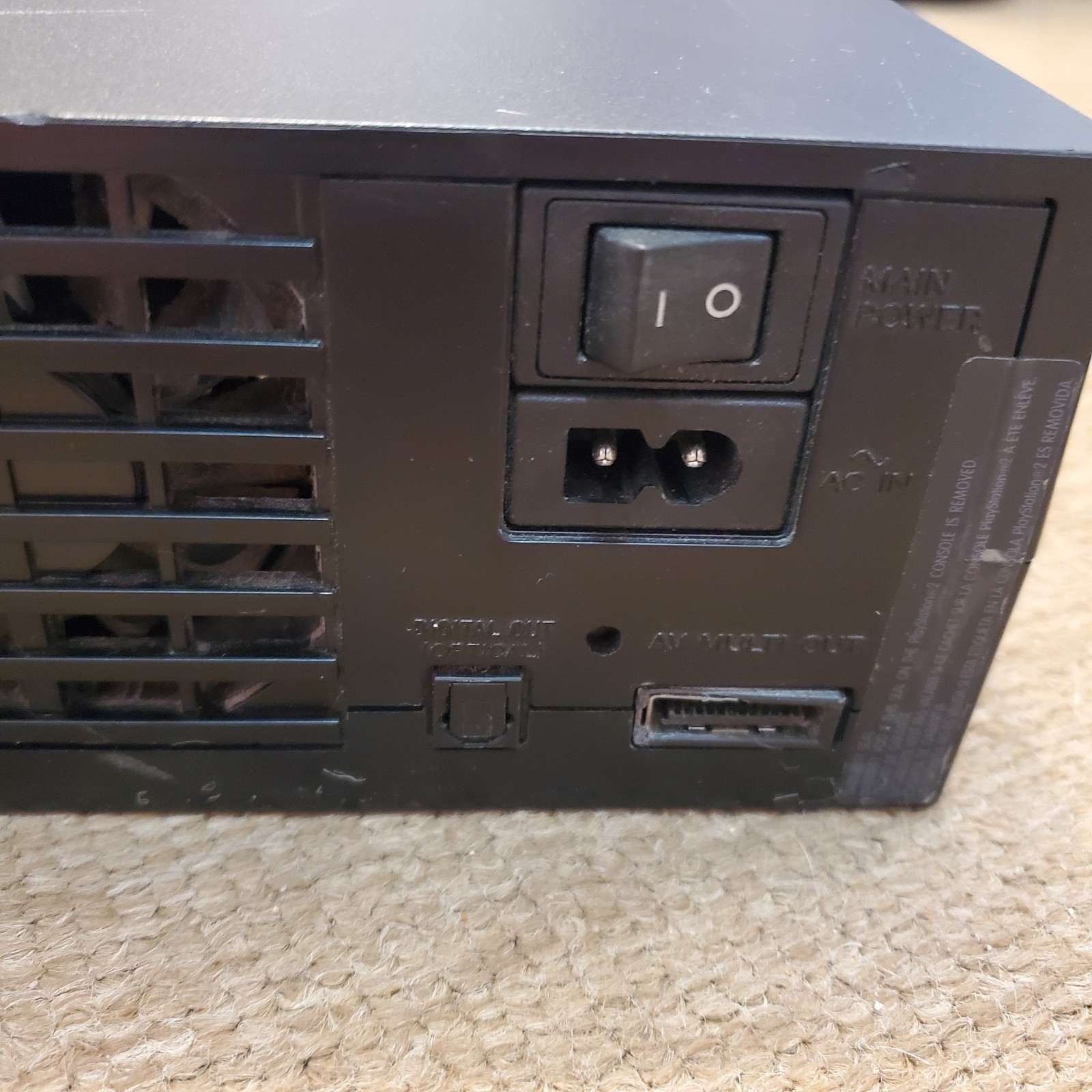 Sony PlayStation 2 Home Console w/Cables. Used See Photos. Working. Game. PS2.