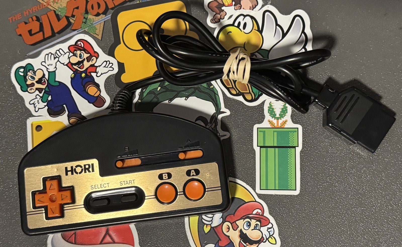 HORI Nintendo Famicom Turbo Controller HJ-13 Black Japan Import US Seller TESTED