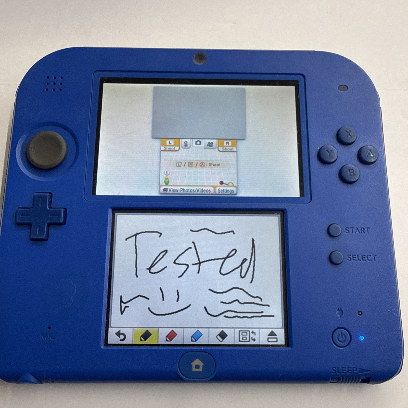 3ds – Electric Blue Console Nintendo 2ds Handheld Video Game Console