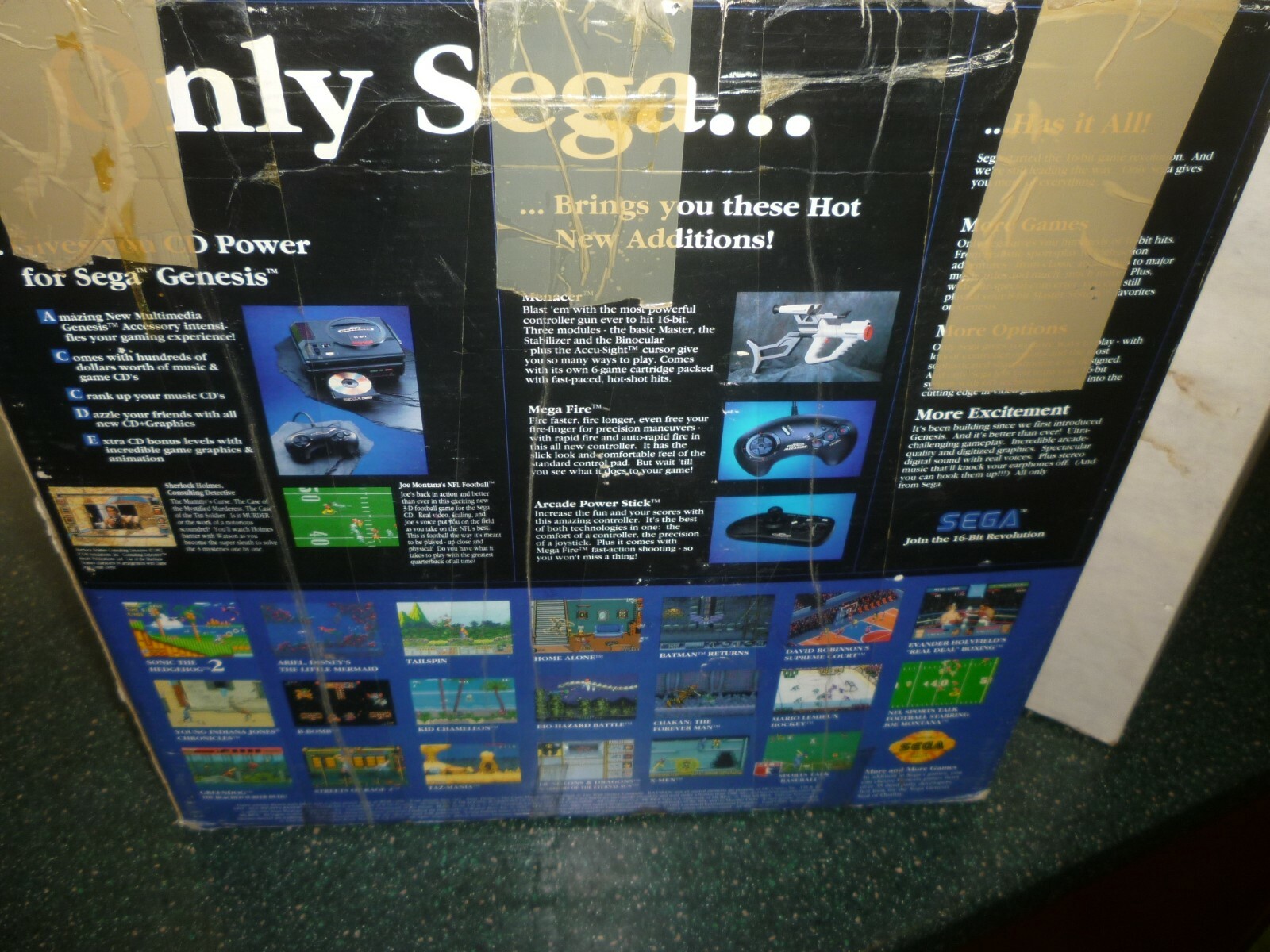 Sega Genesis Model 1 Console/System In Original Box + Real Monsters