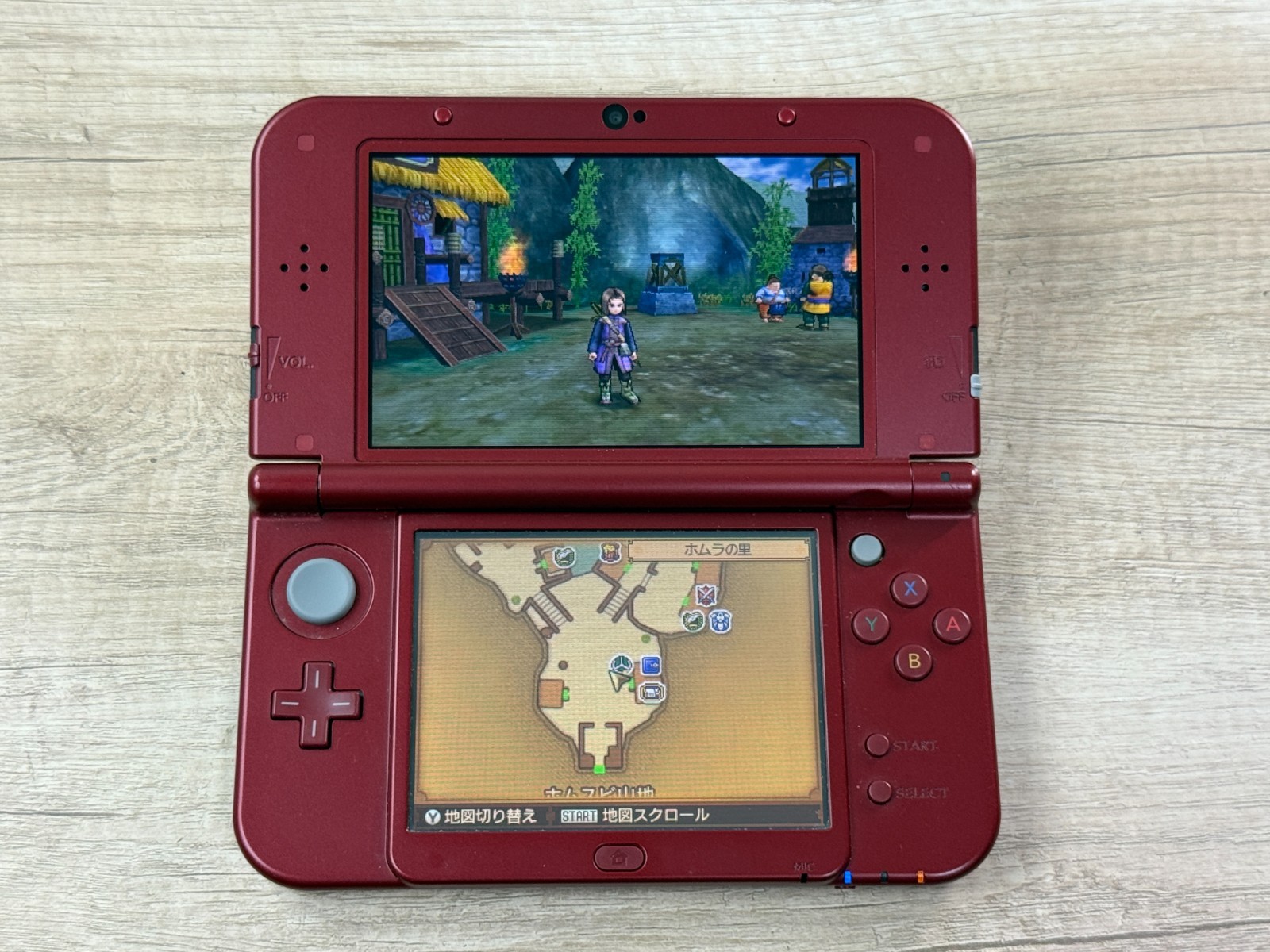 RANK B+ Nintendo New 3DS LL XL Metallic Red Console Tested Japan ver D9870