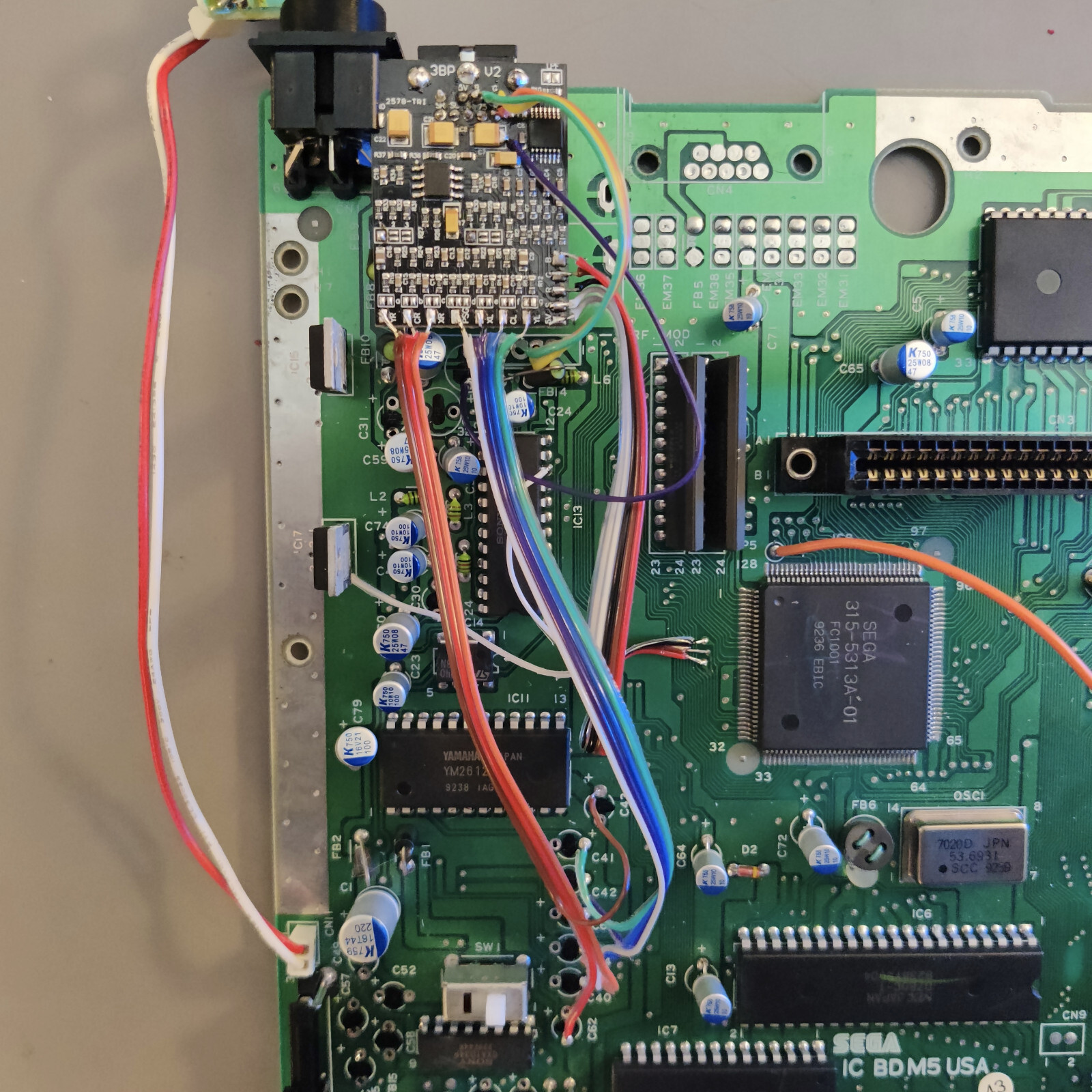 Sega Genesis Triple Bypass Install + Recap (Includes 3BP board and parts)