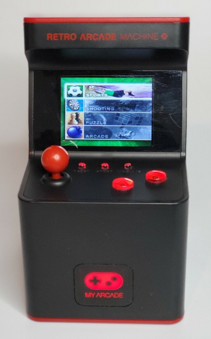Dream Gear Retro Arcade Machine Mini My Arcade Black Used Item No. DGUN-2593