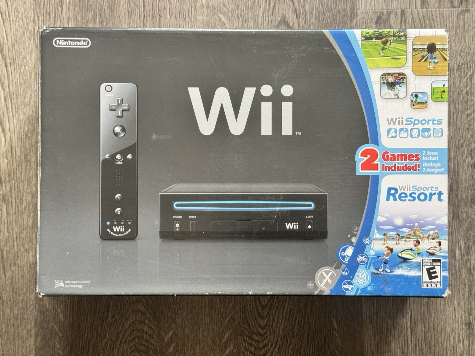 Nintendo Wii With Wii Sports + Wii Sports Resort Black Console | Complete Tested