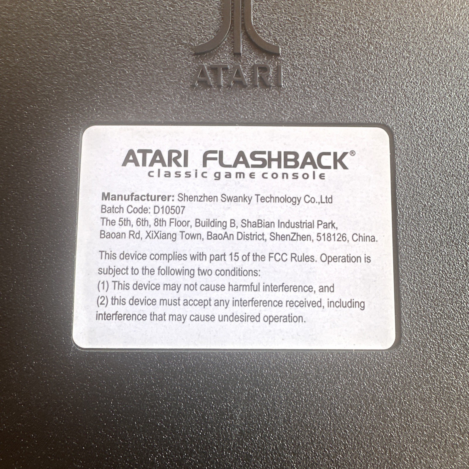 Atari Flashback 7 Classic Game Console – Black/Orange With Two Controls