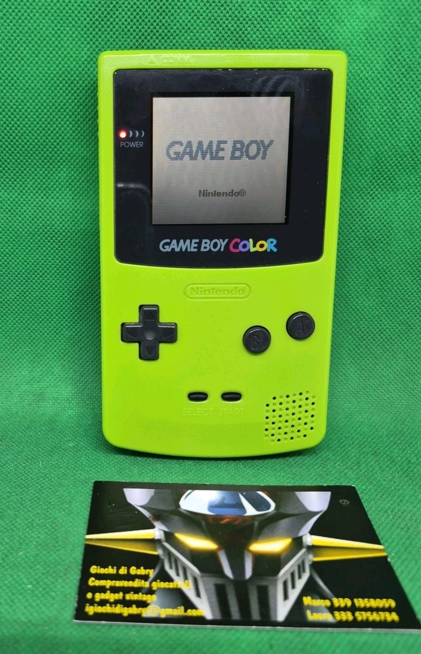 NINTENDO Electronics GAME BOY Gameboy COLOR mod CGB-0O1 Green Lime 1999 Working!