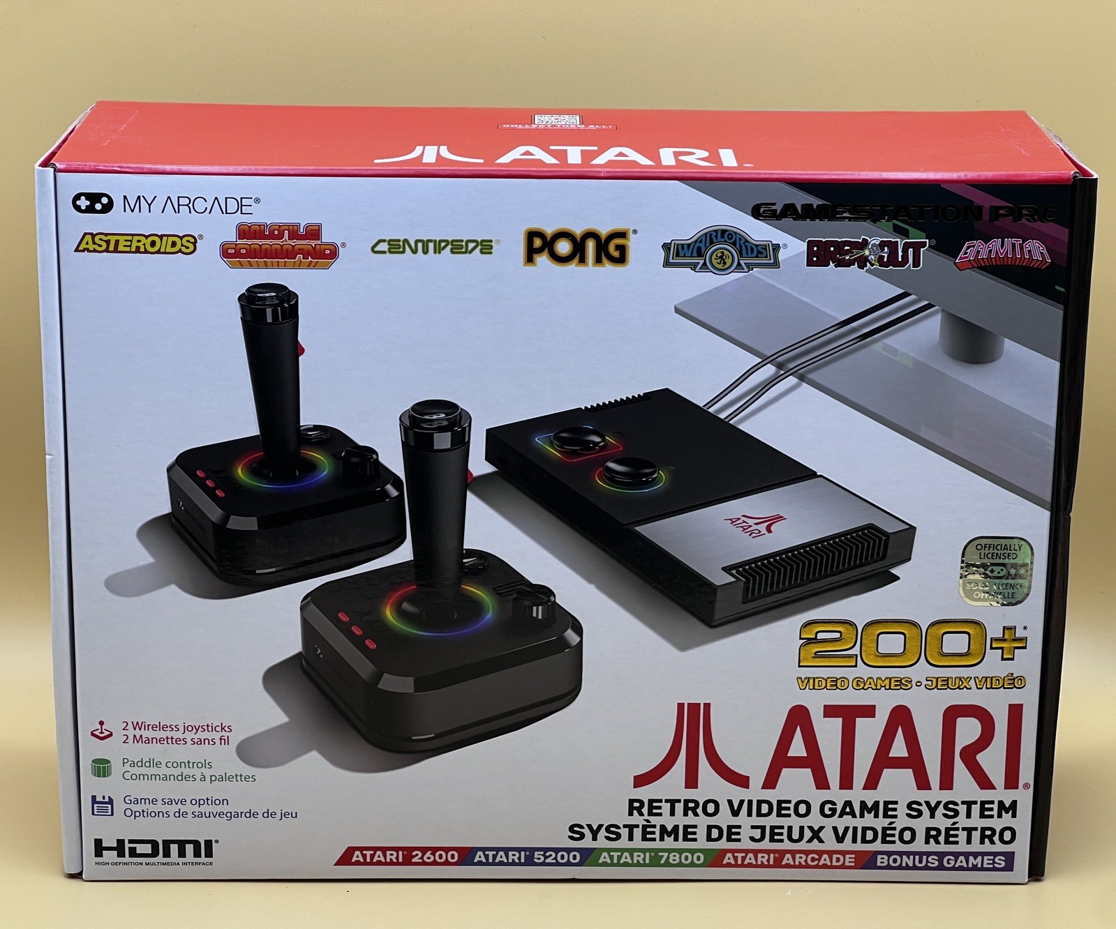 My Arcade Atari GameStation Pro Plug N Play Video Game Console 200+ Games 😊