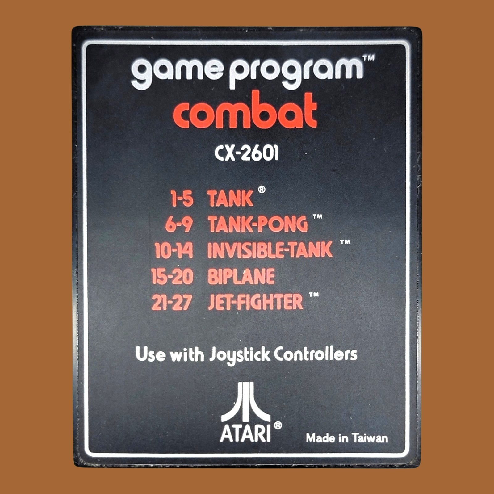 Atari 2600 VCS CX2600A 4 Switch Woodgrain Console Bundle Combat Game Paddles