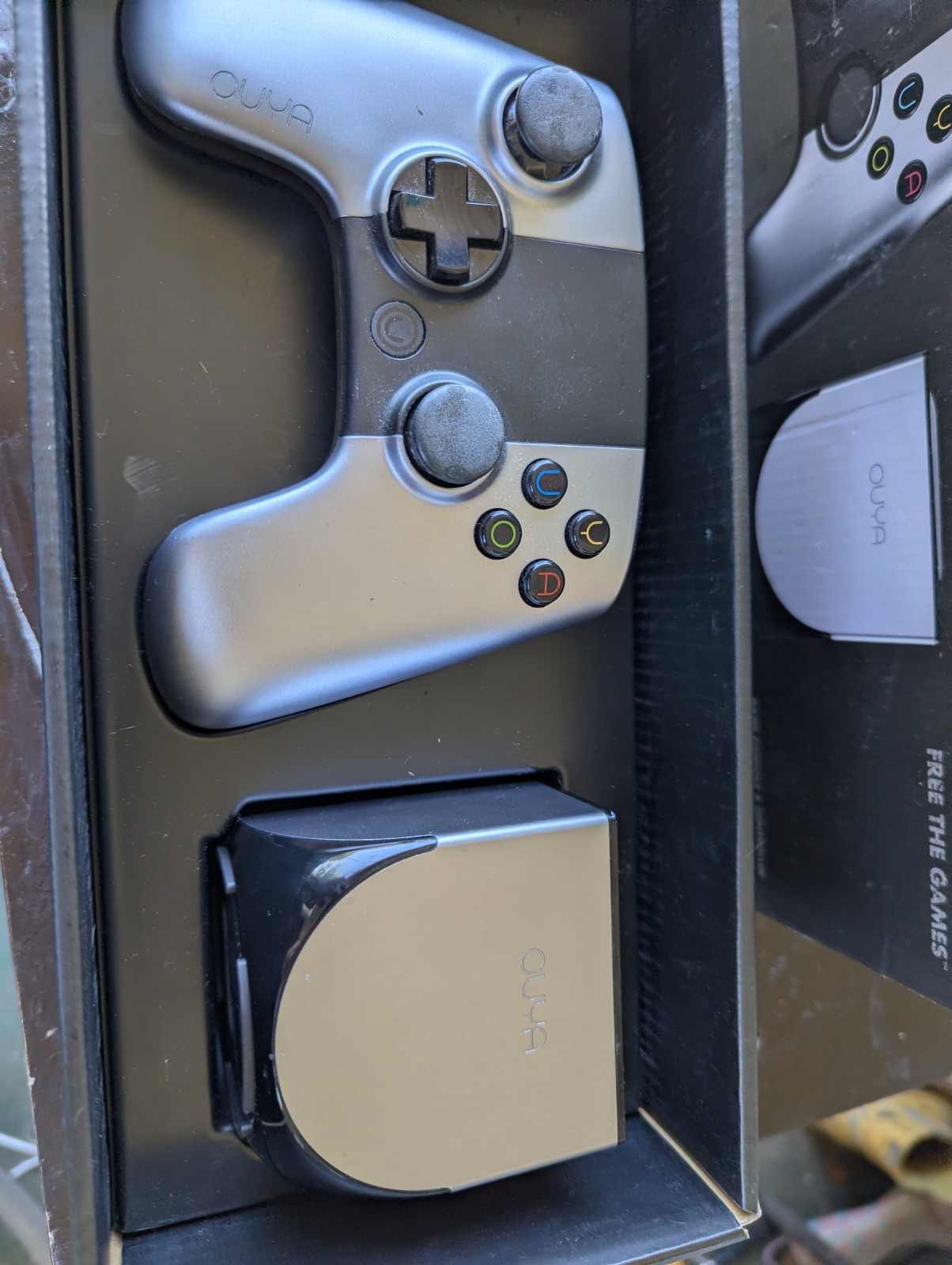 OUYA Silver Console With Controller In Original Box