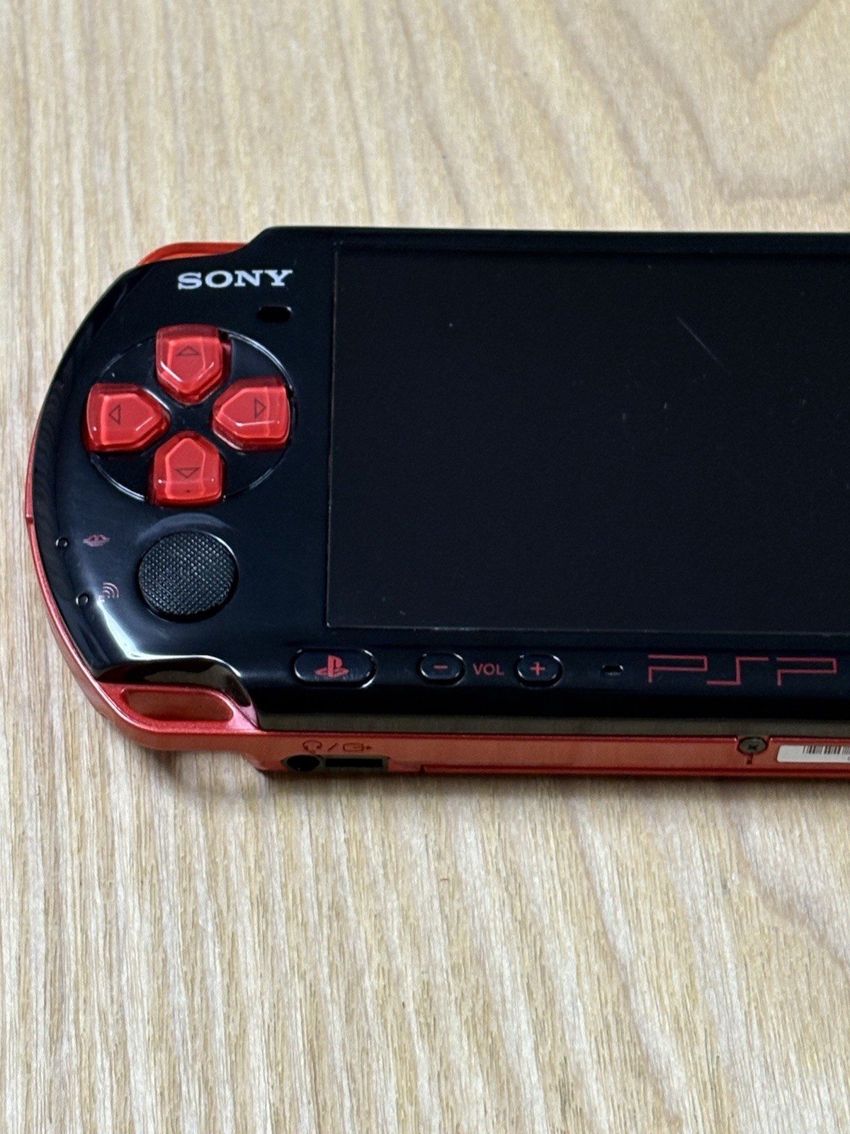 Sony PSP 3000 Black Red Handheld Console PSP-3000 Region Free Tested Japan