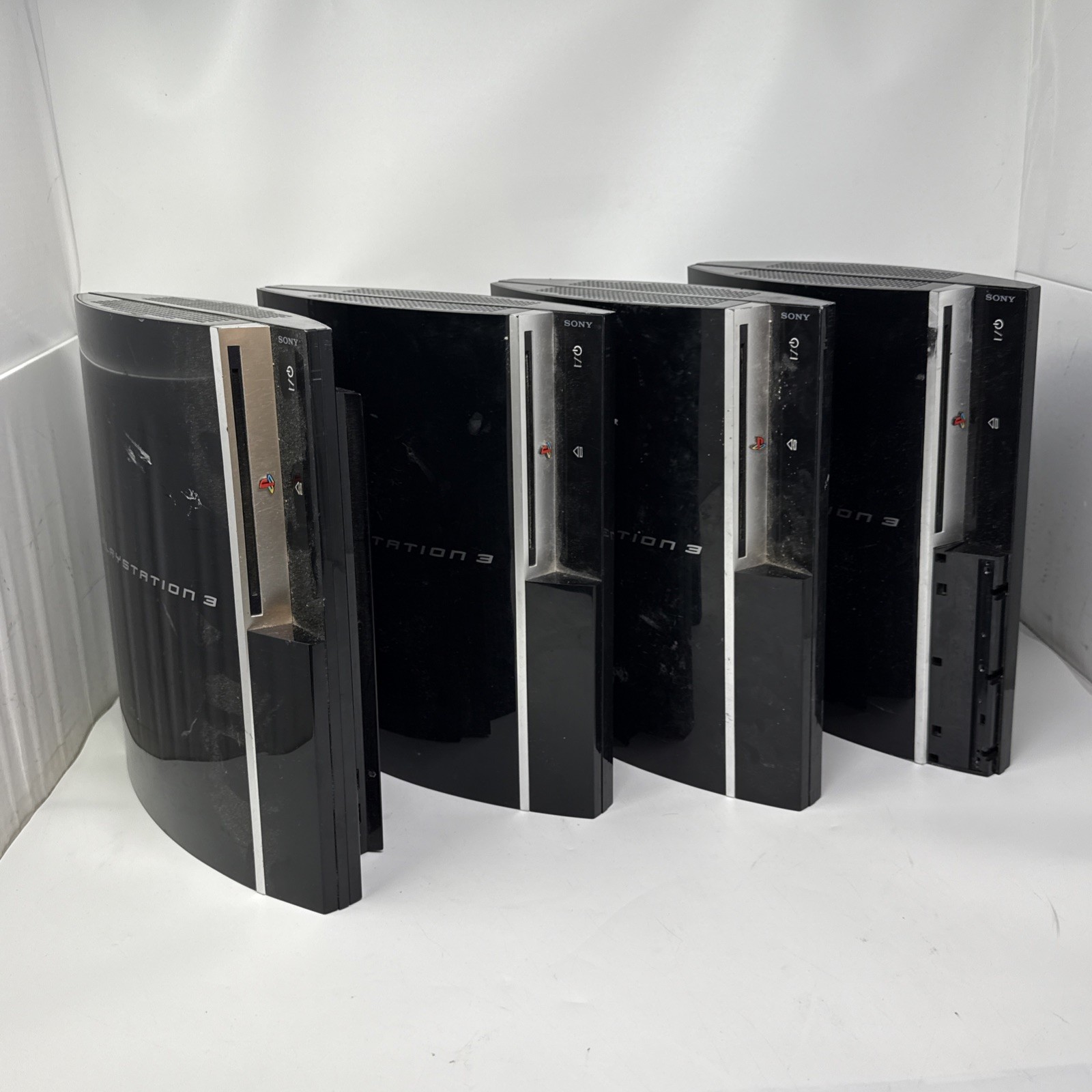Lot Of 4 Broken Sony PlayStation 3 PS3 Original Consoles Parts Repair CECHL01