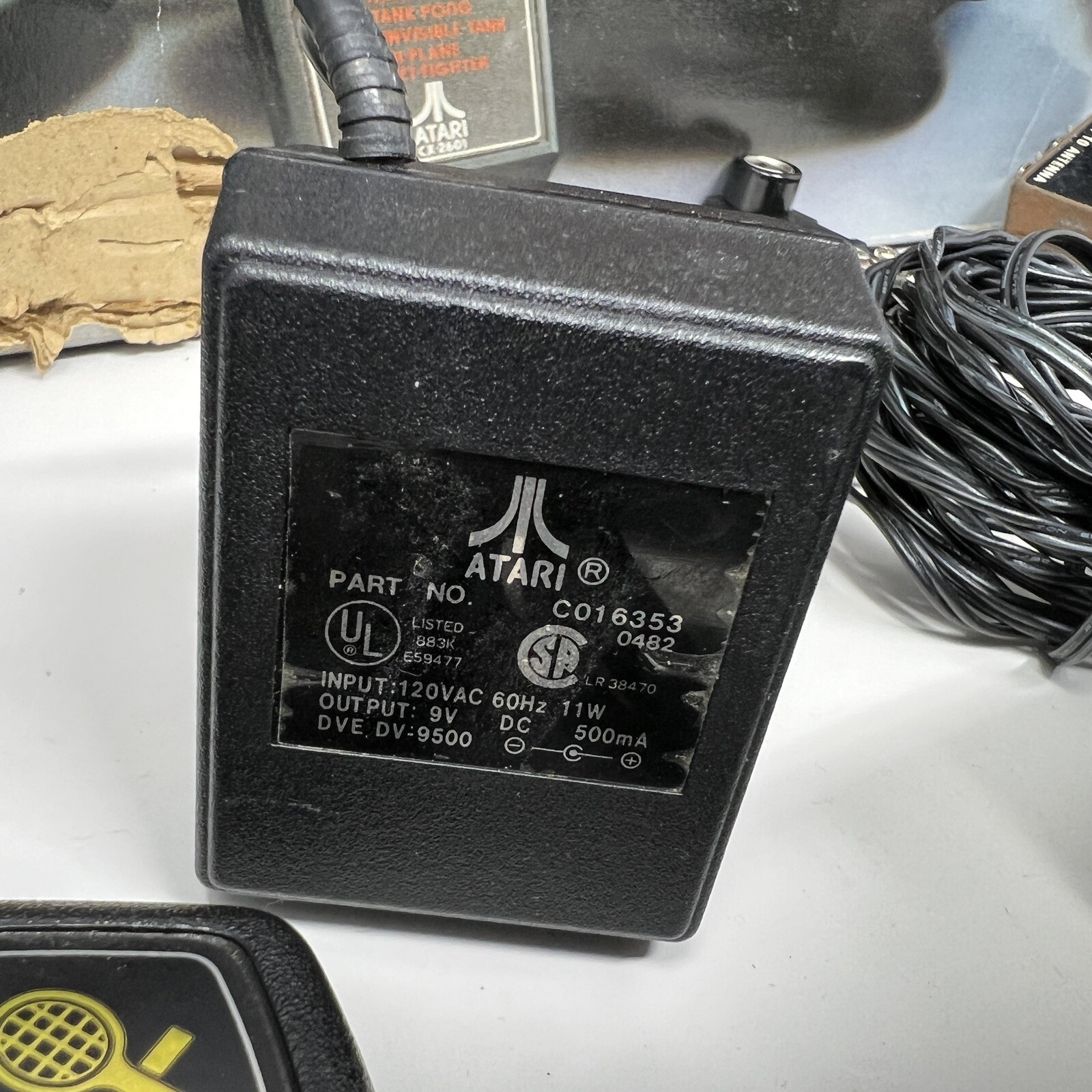 Vintage Atari CX-2600A Video Game Console Joystick Paddles, Power Original Box