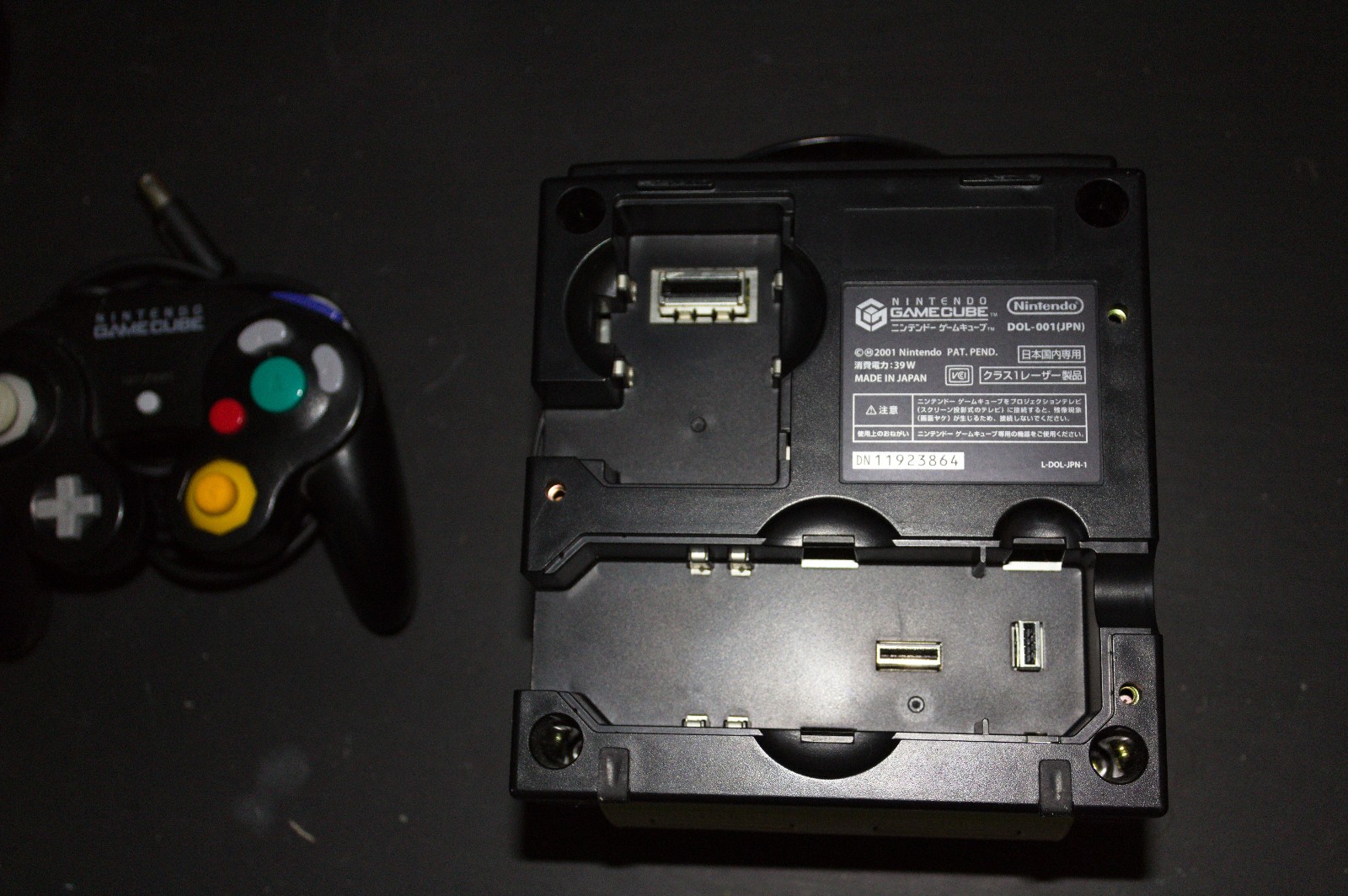 Nintendo GameCube DOL-001 Black Japanese Console Tested Working OEM