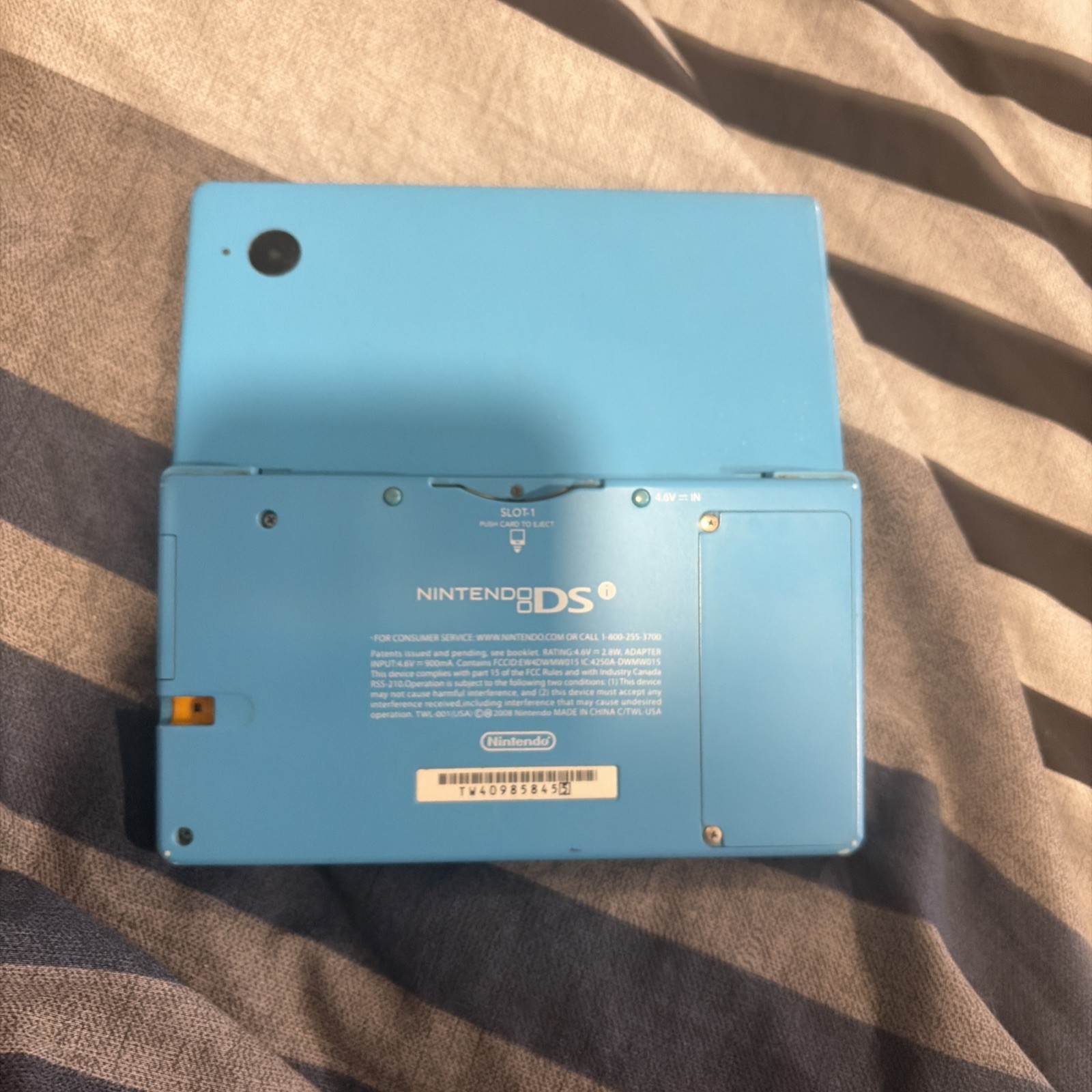 Nintendo DSi Blue Handheld System No Stylus TWL-001 (USA)