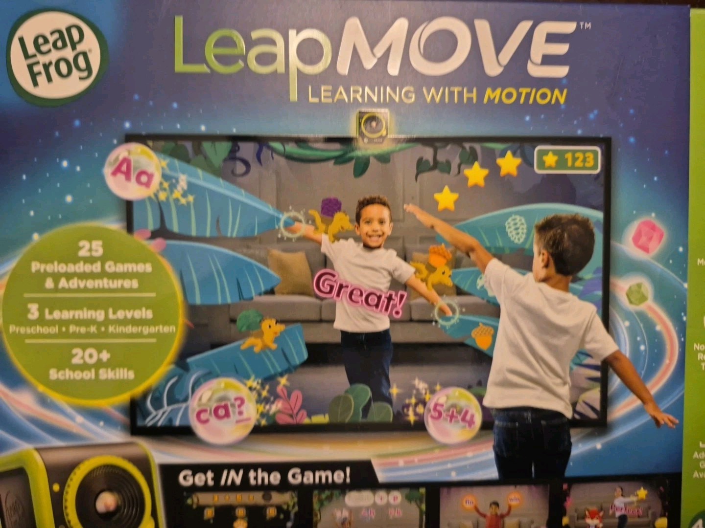 Factory Sealed. LeapFrog LeapMove Interactive Learning Game, Ages 4-7 Years Old