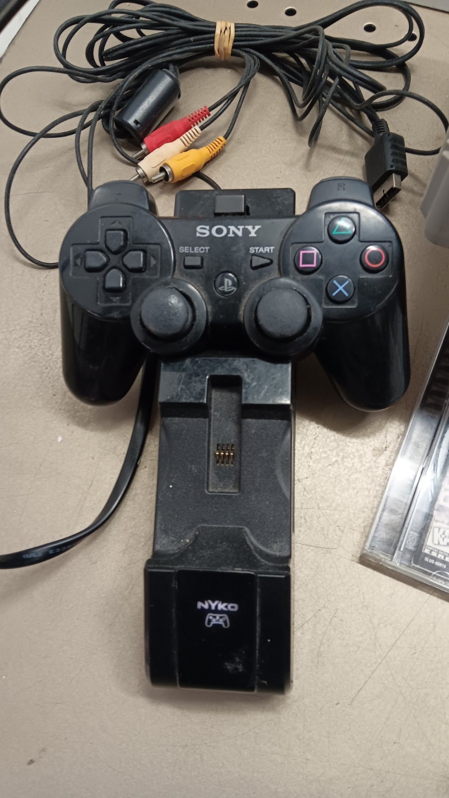 Sony PlayStation 1 Console Bundle 4 Controllers, Cords, Extras. Powers On. As-Is