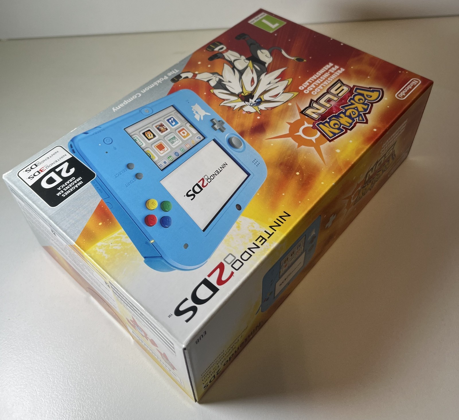 NINTENDO 2DS CONSOLE POKEMON SUN LIMITED NEW FACTORY SEALED 2016