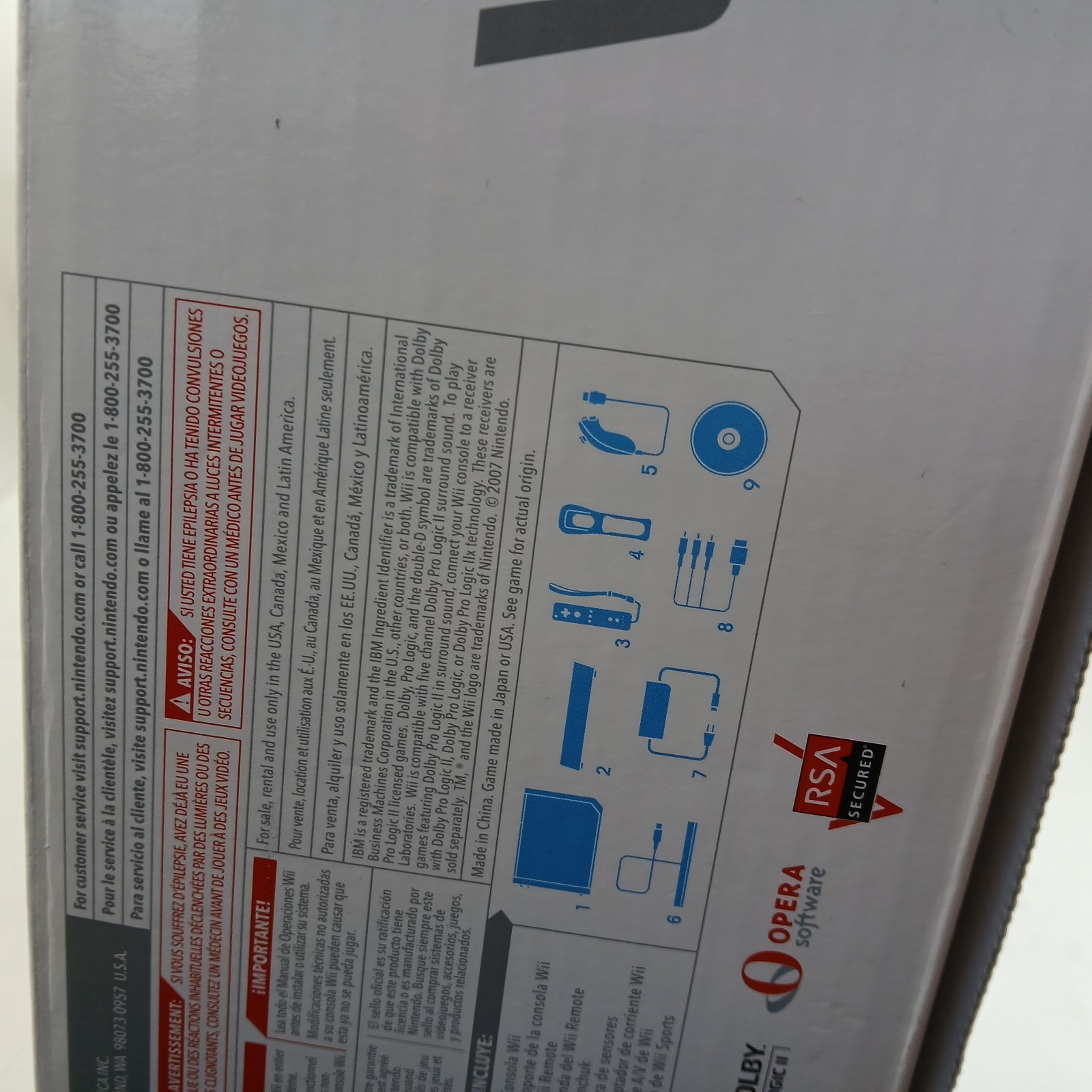 BOXED Nintendo Wii Video Game System Console OEM Controller & Wires – Tested