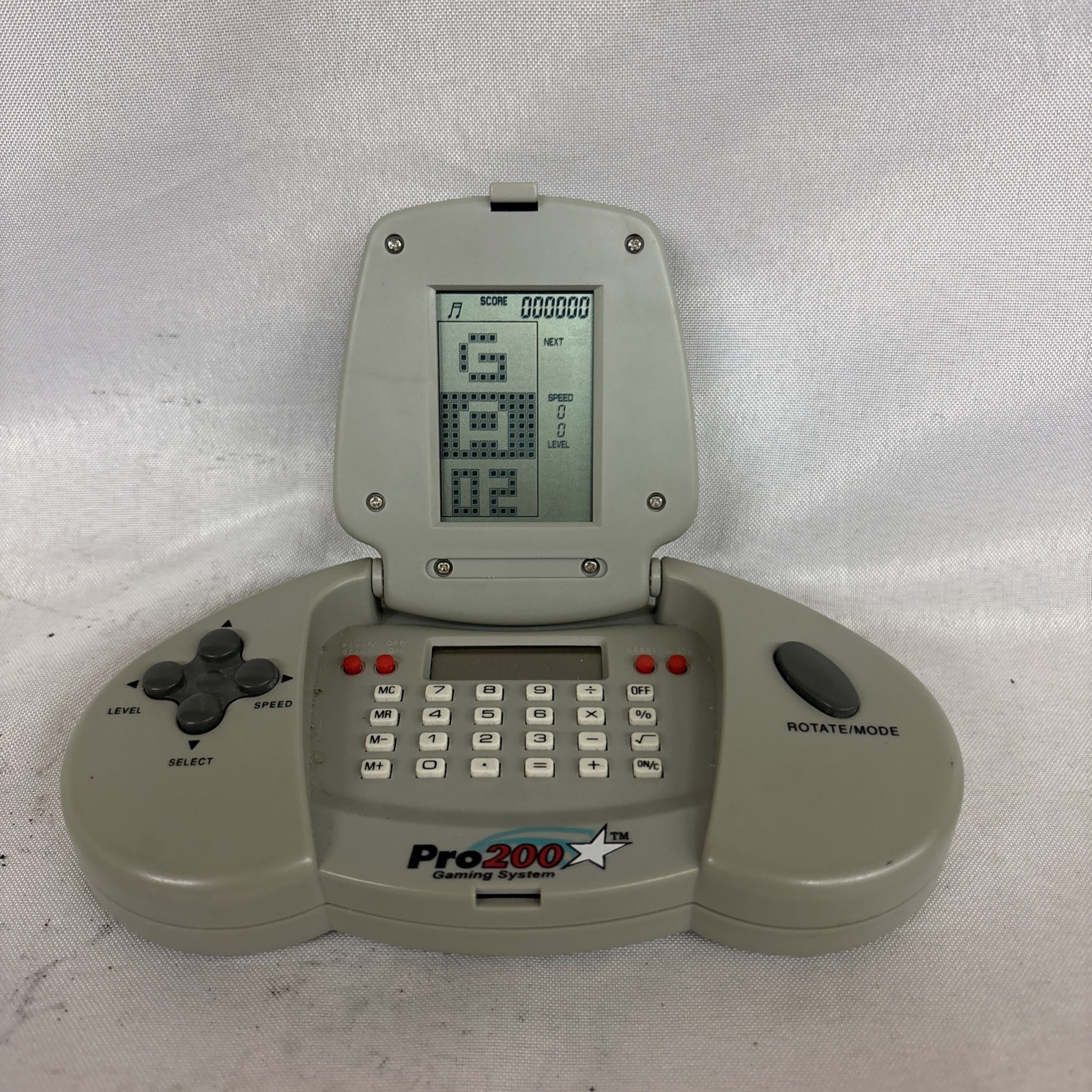 ProTech Pro 200 Gaming System Handheld Console Tetris Retro Game Tested Works