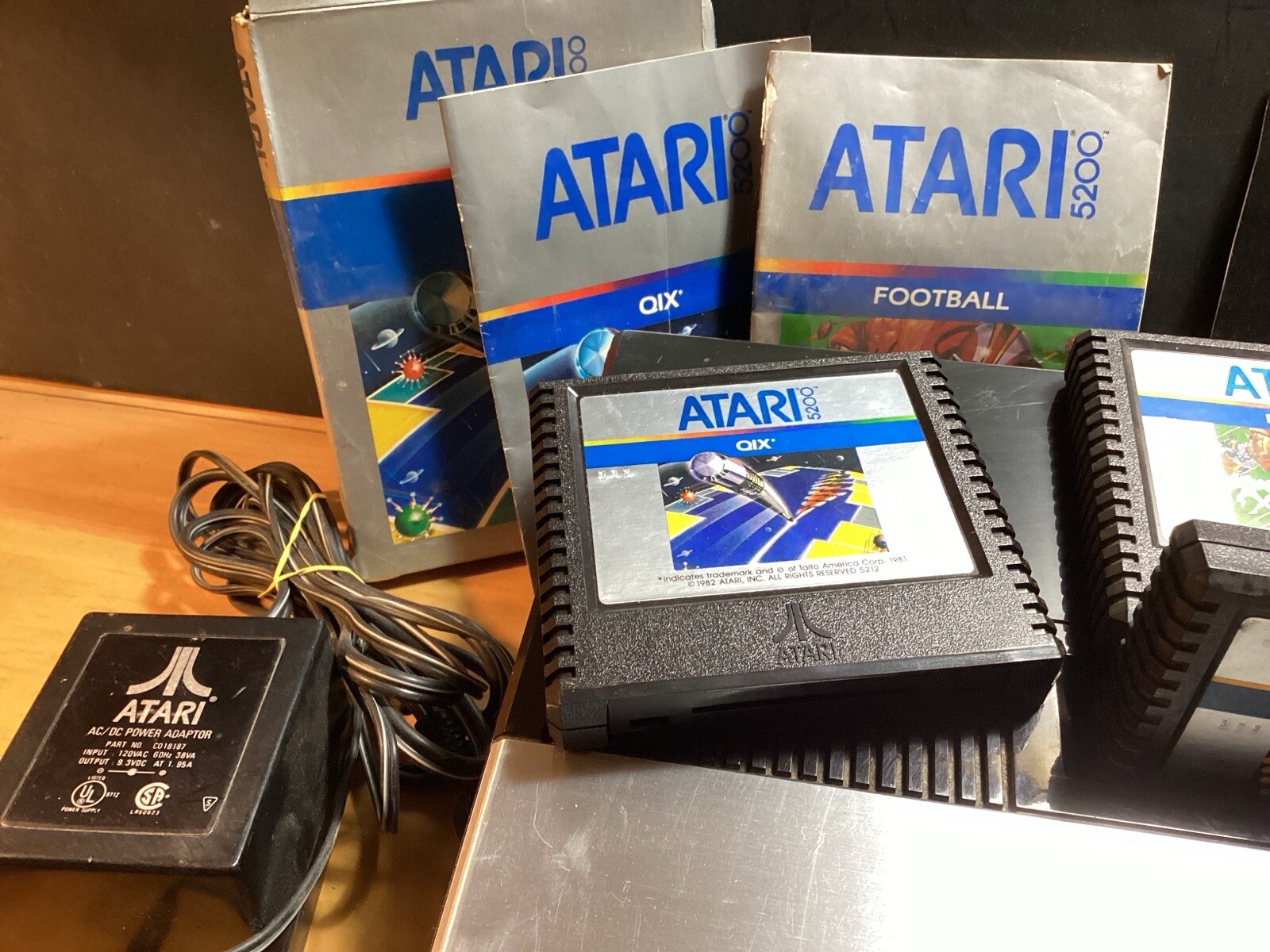 Atari 5200 Console Tested Working PAC Man Missile Command Super Breakout Footbal