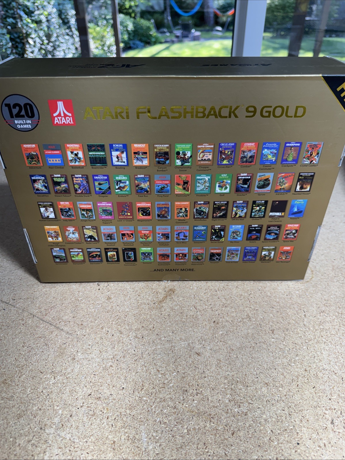 Atari Flashback 9 Gold HD Console 120 Built-in Games & Controllers -Preowned