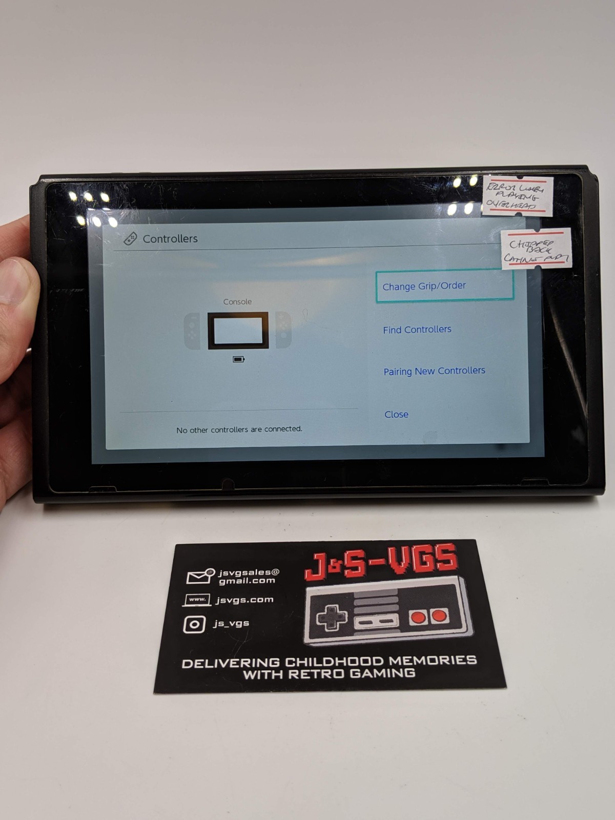 Nintendo Switch Tablet Console Only ERROR OVERHEATING CHIPPED BACK AS IS