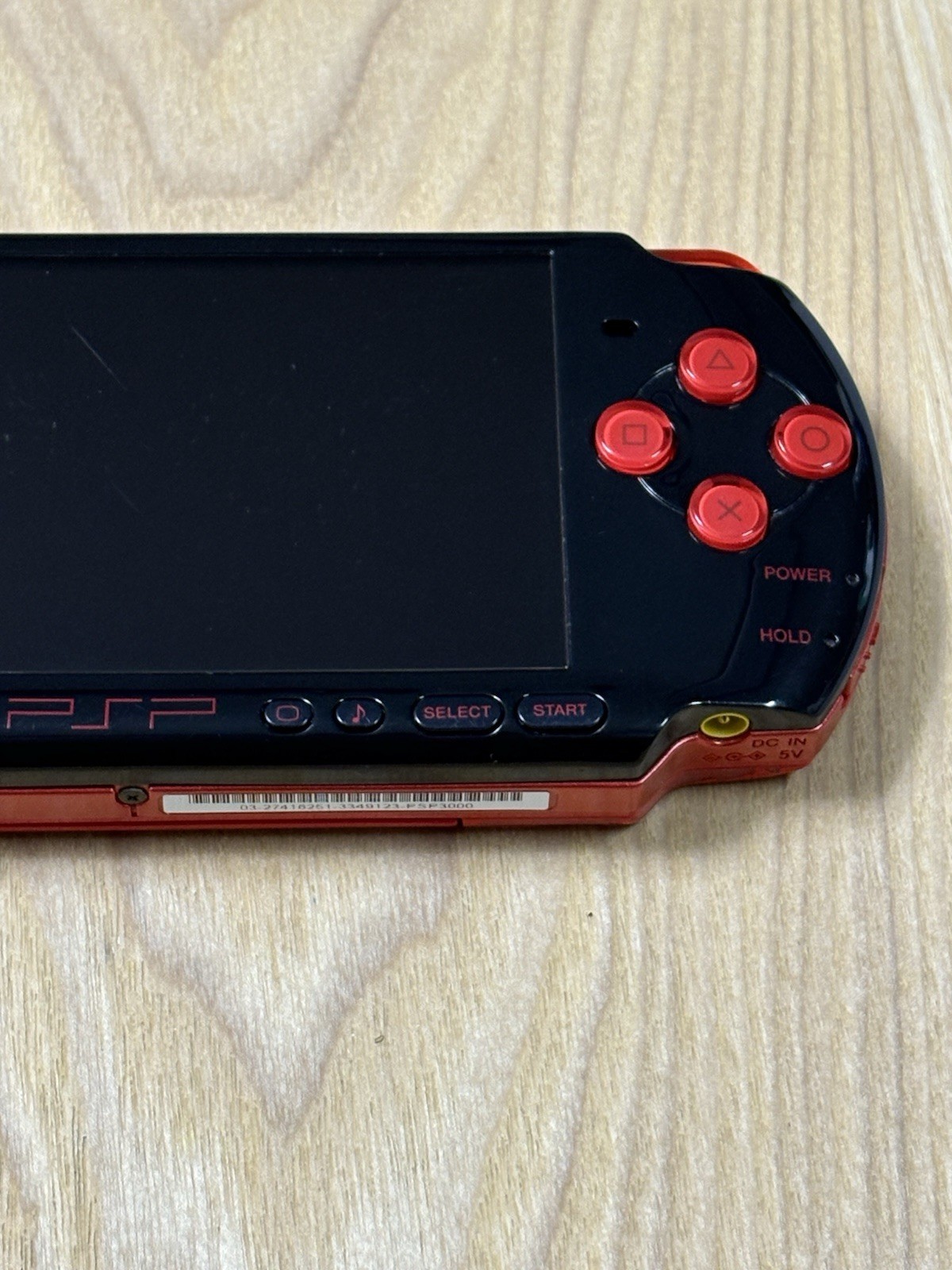 Sony PSP 3000 Black Red Handheld Console PSP-3000 Region Free Tested Japan
