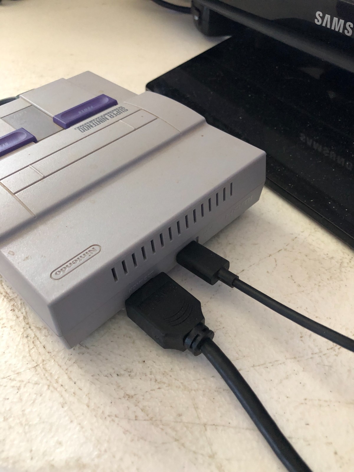 Nintendo Super NES Control Deck Mini SNES Classic Edition CLV-201, 2 Controllers