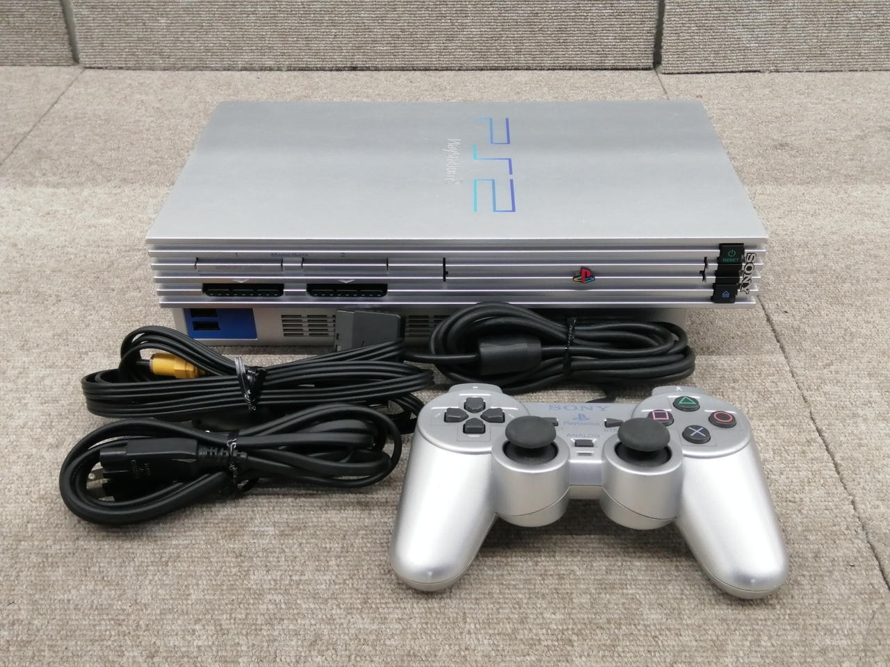 Sony PlayStation 2 PS2 Console Satin Silver SCPH-50000 TSS Tested NTSC-J Japan