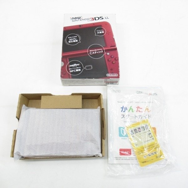 Nintendo New 3DS LL Console (RED-001/Metallic Red) Used Region Japan w/charger